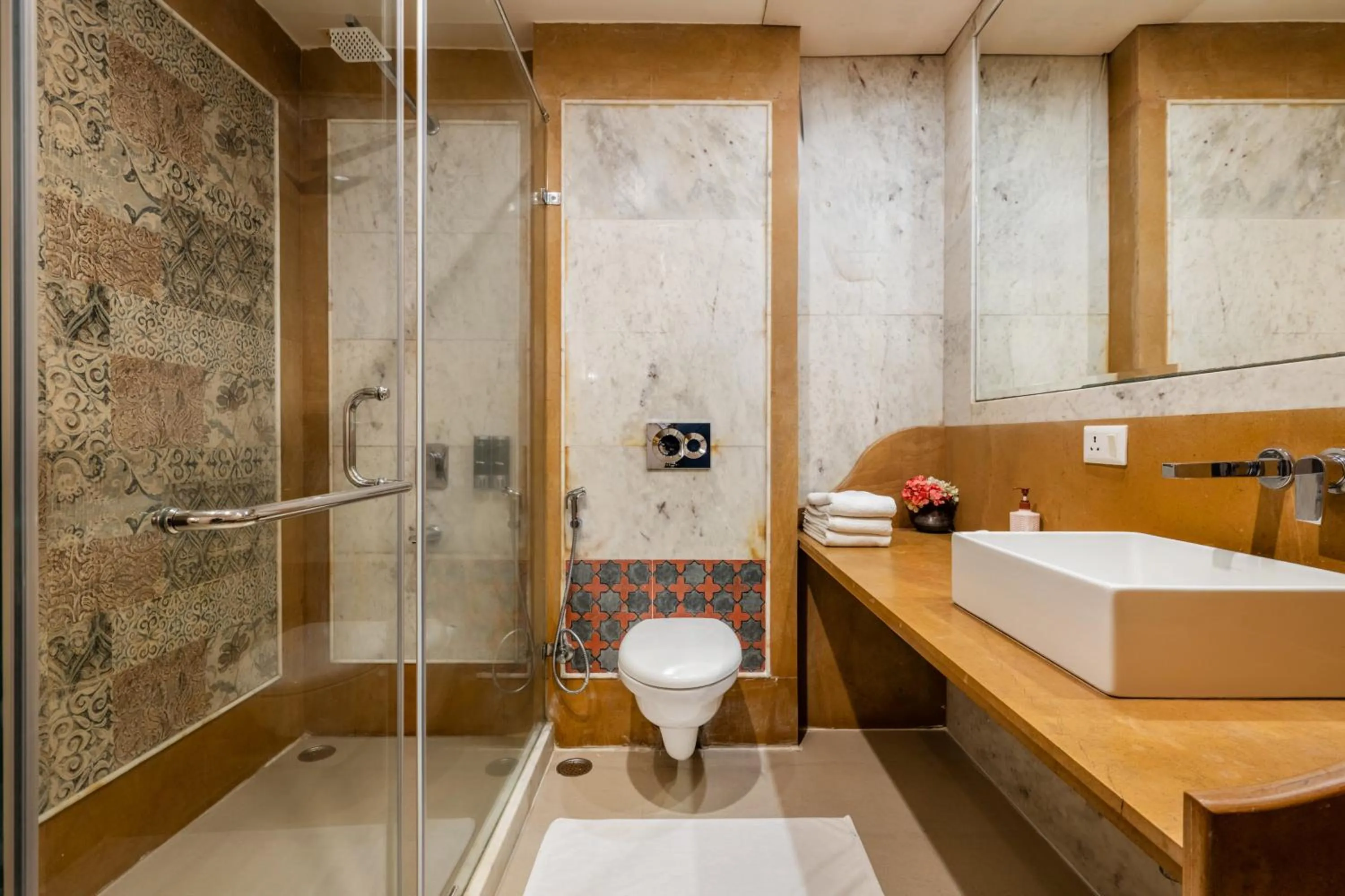 Shower in Suryaa Villa - A Boutique Heritage Hotel