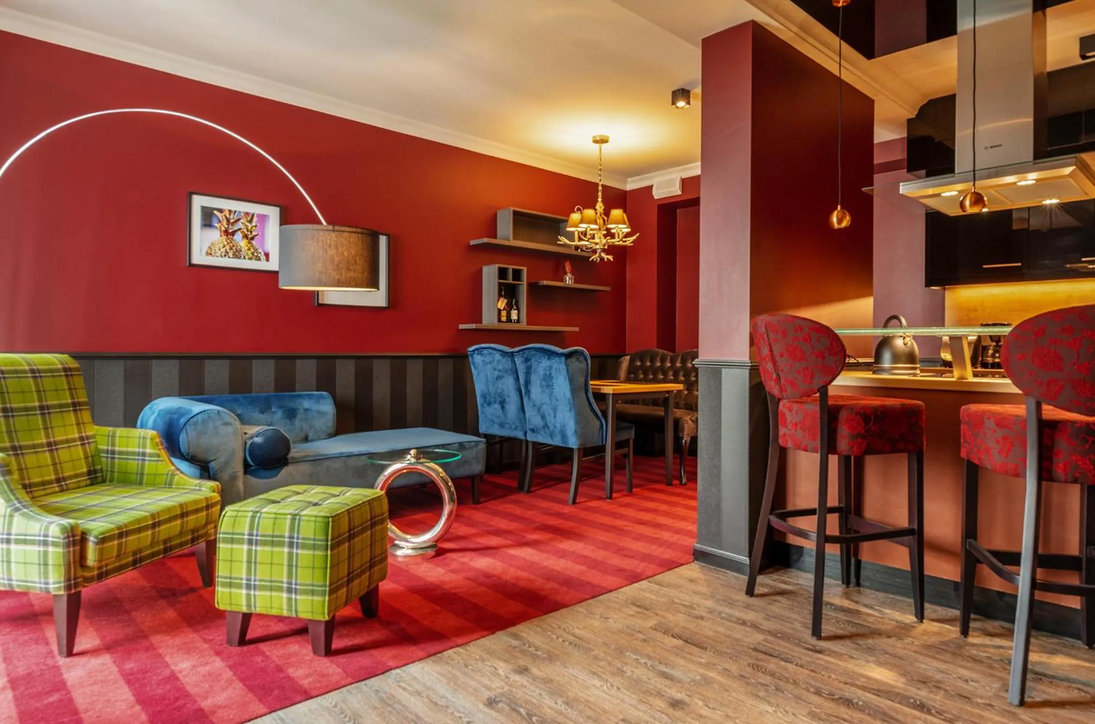 Living room in Haverkamp Suites