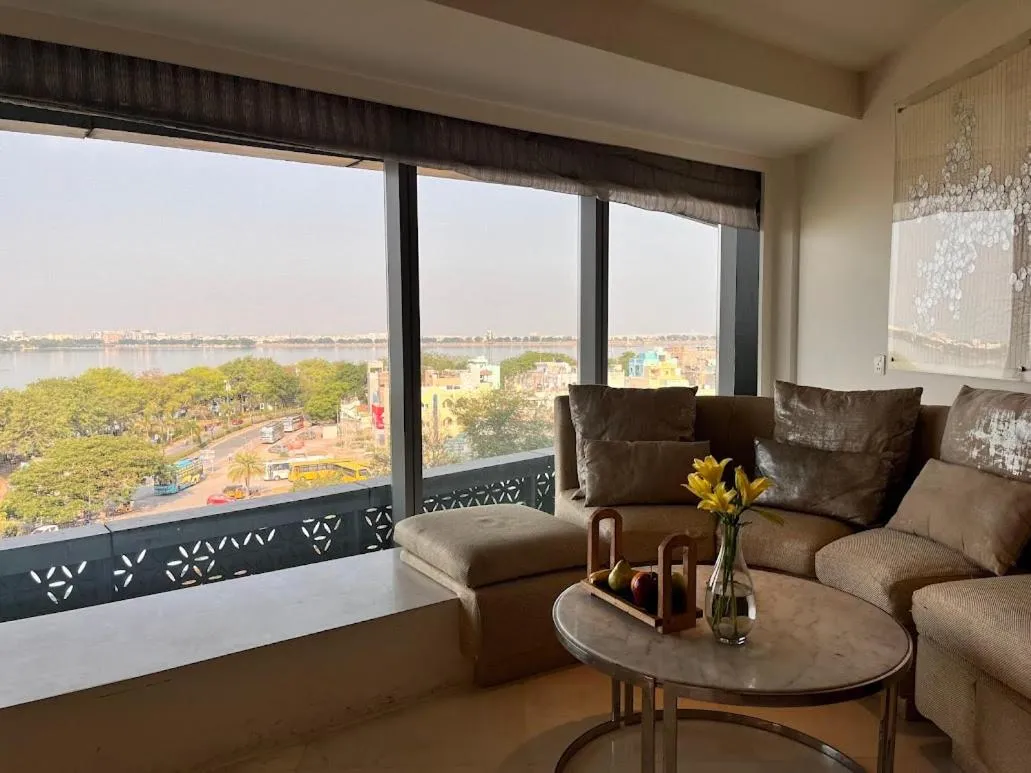 Natural landscape in The Park Hyderabad, Banjara Hills near Hussain Sagar Lake