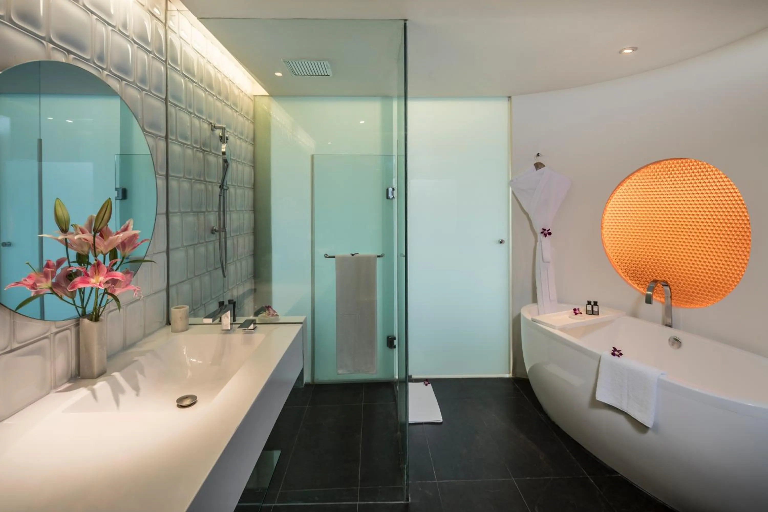 Shower in The Park Hyderabad, Banjara Hills near Hussain Sagar Lake