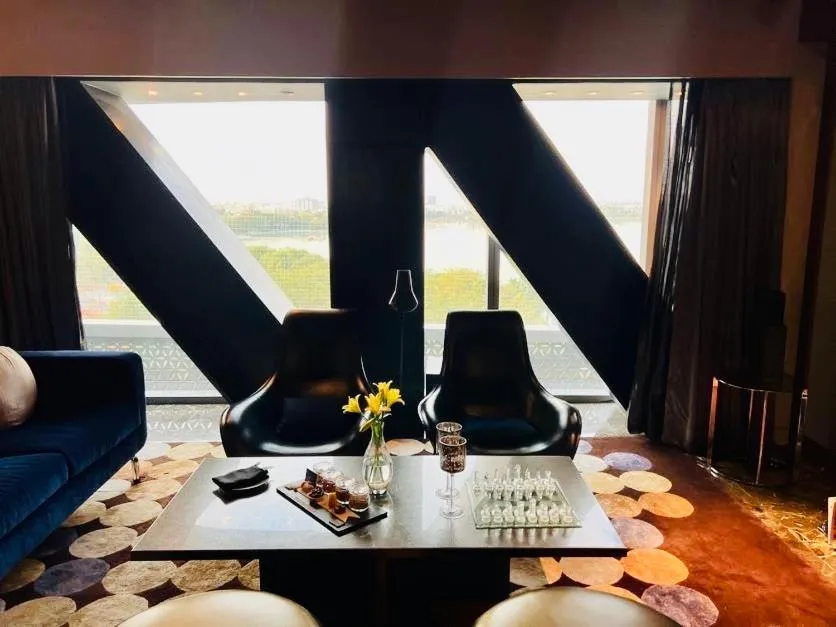 Living room in The Park Hyderabad, Banjara Hills near Hussain Sagar Lake