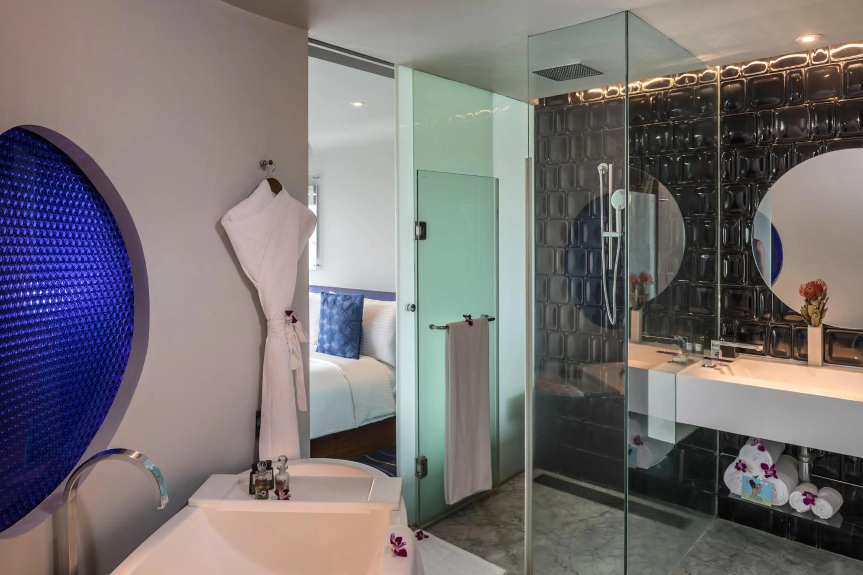 Shower in The Park Hyderabad, Banjara Hills near Hussain Sagar Lake