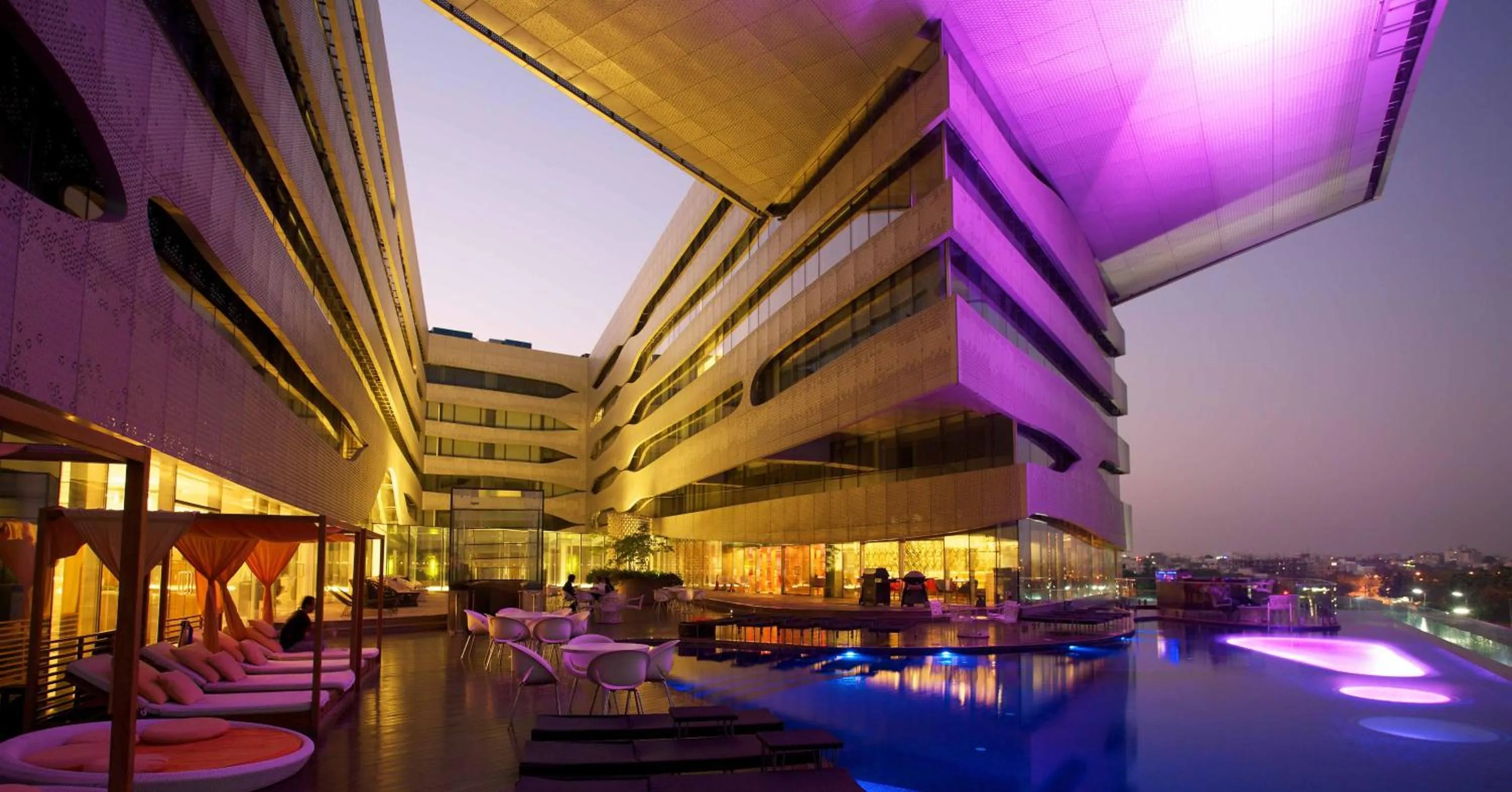 Swimming pool in The Park Hyderabad, Banjara Hills near Hussain Sagar Lake