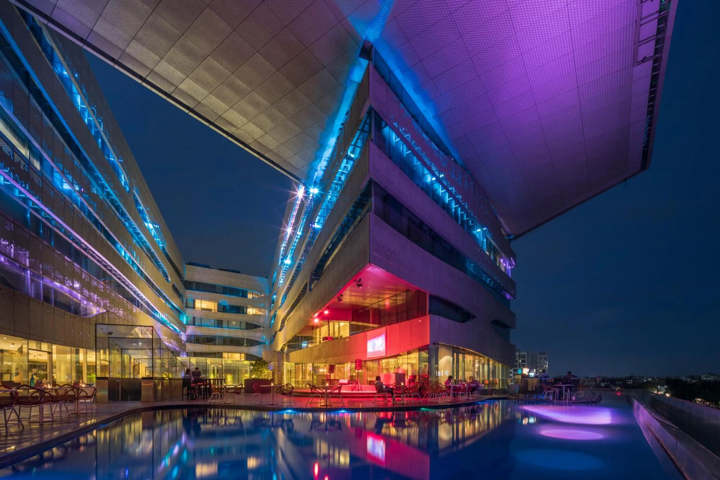 Property building in The Park Hyderabad, Banjara Hills near Hussain Sagar Lake