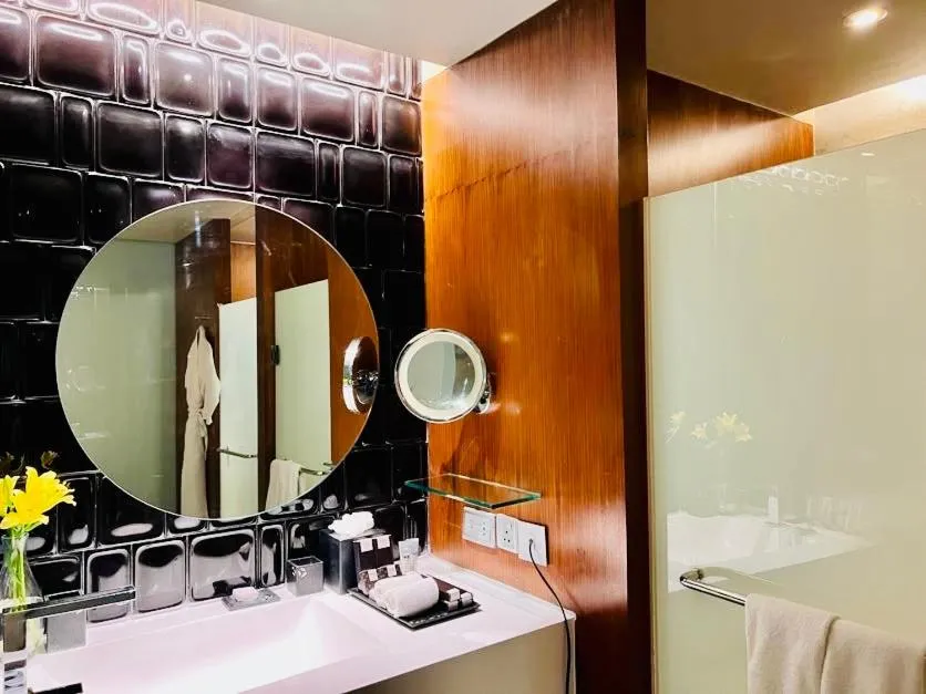 Shower in The Park Hyderabad, Banjara Hills near Hussain Sagar Lake