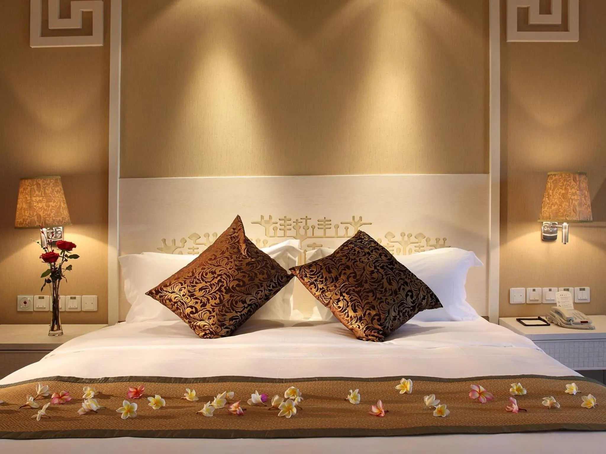 Bed in Luhuitou State Guesthouse & Resort