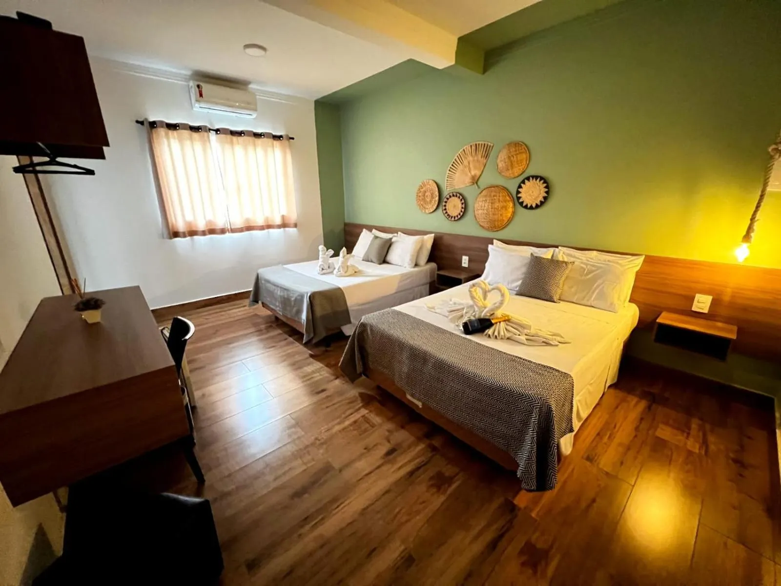 Bed in Hotel Fazenda Vale da Cachoeira