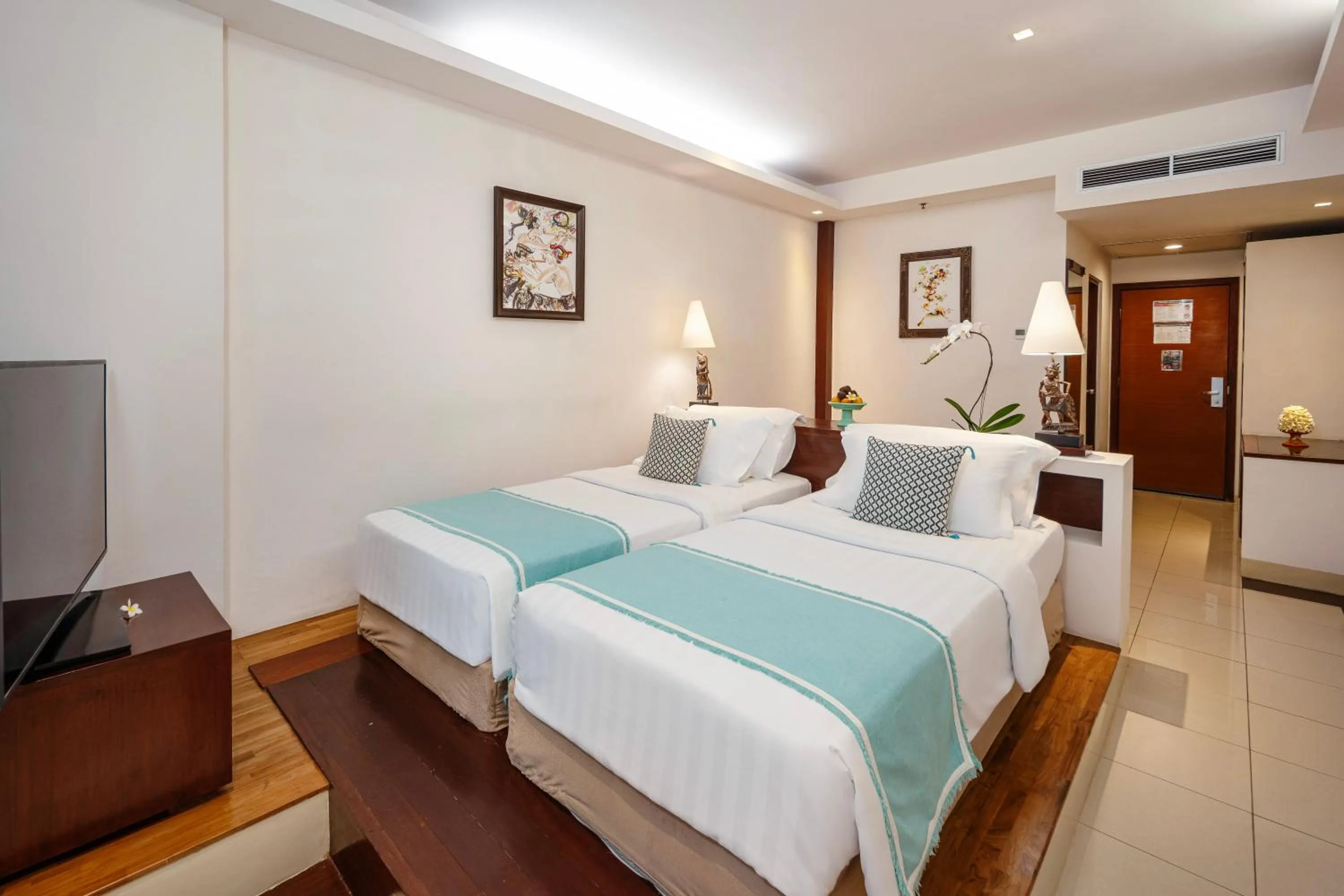 Bedroom, Bed in Bali Mandira Beach Resort & Spa