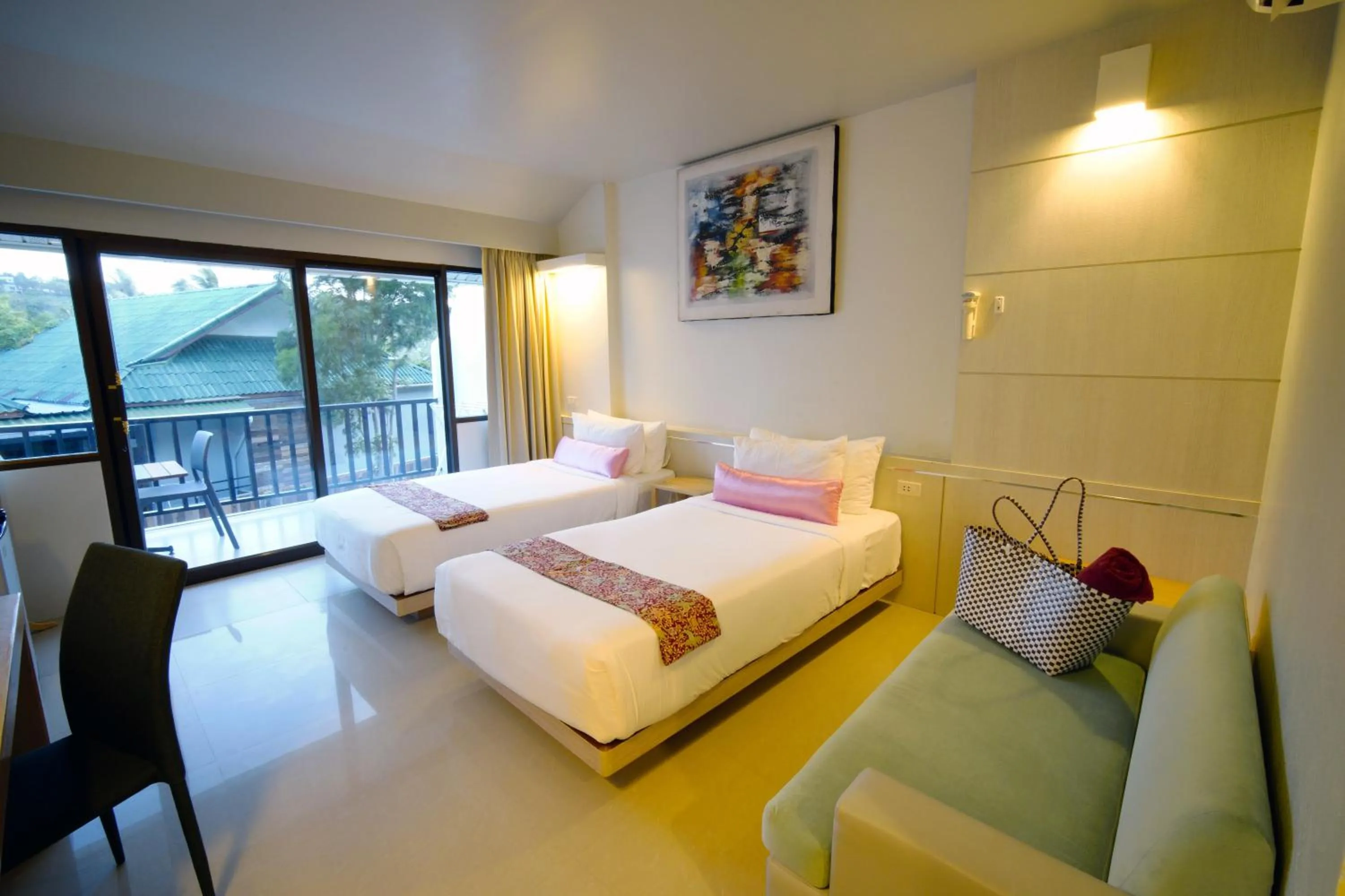 Bed in Villa Cha-Cha Salad Beach Koh Phangan