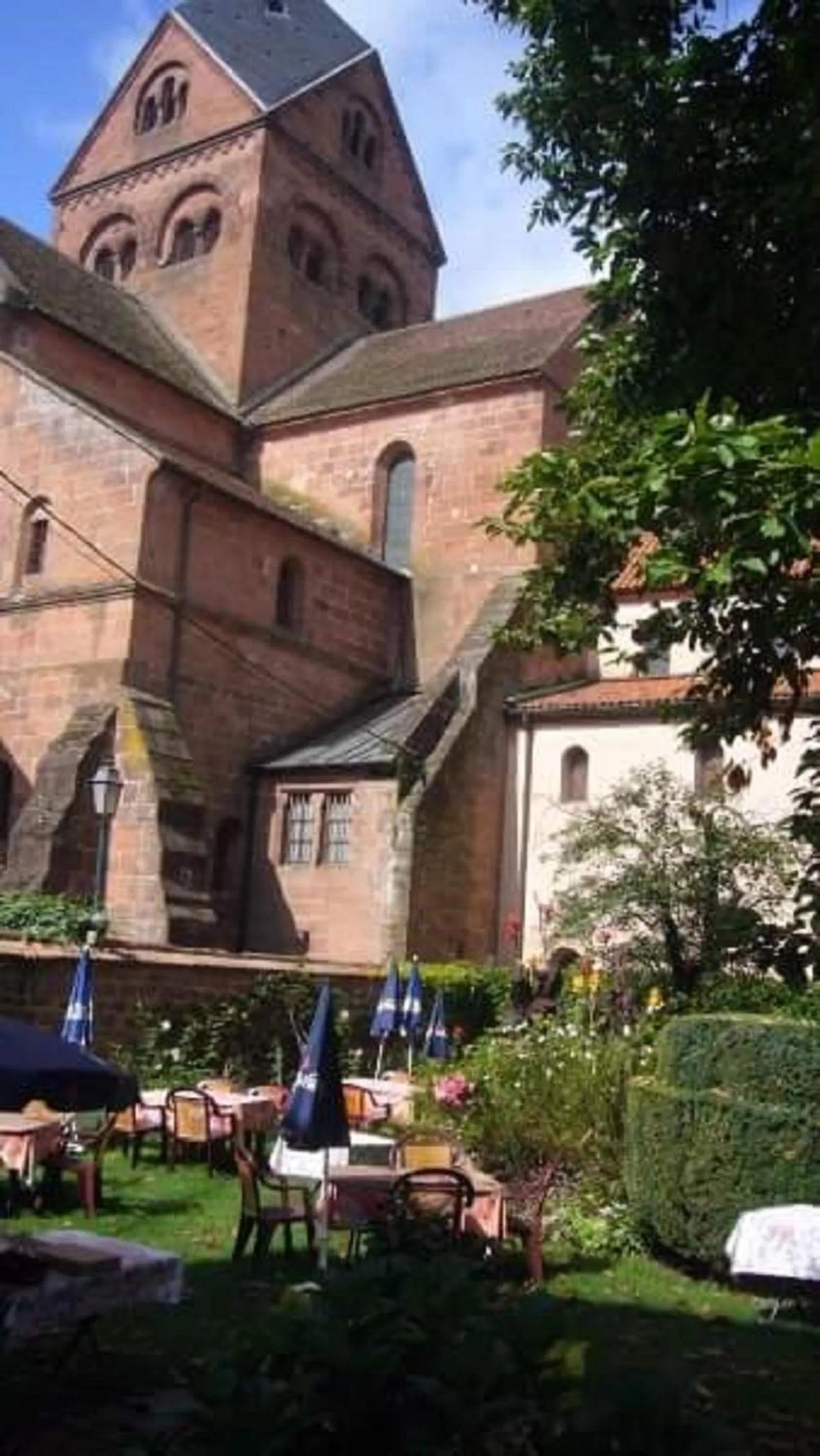 Garden in Logis Hôtel-Restaurant du Herrenstein