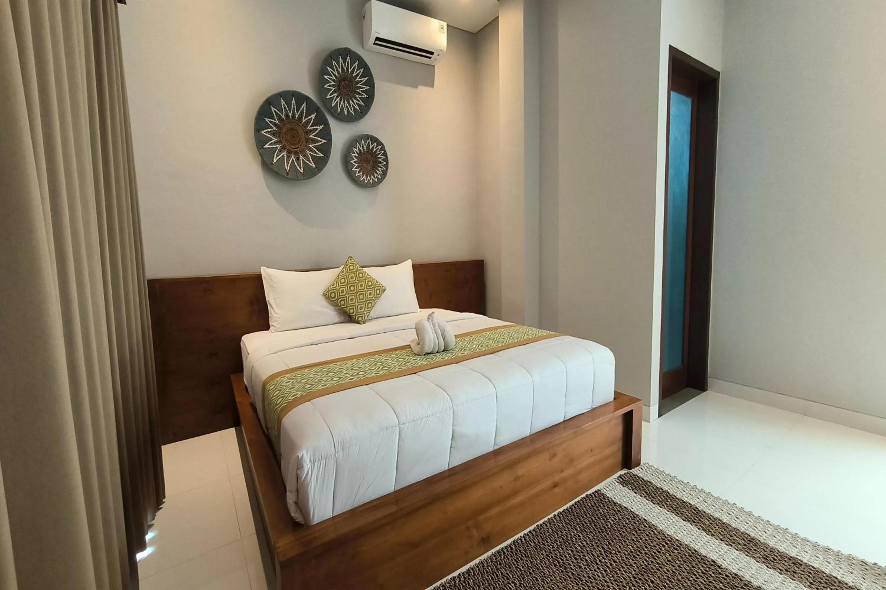 Bed in Bhuana Shanti Homestay Ubud