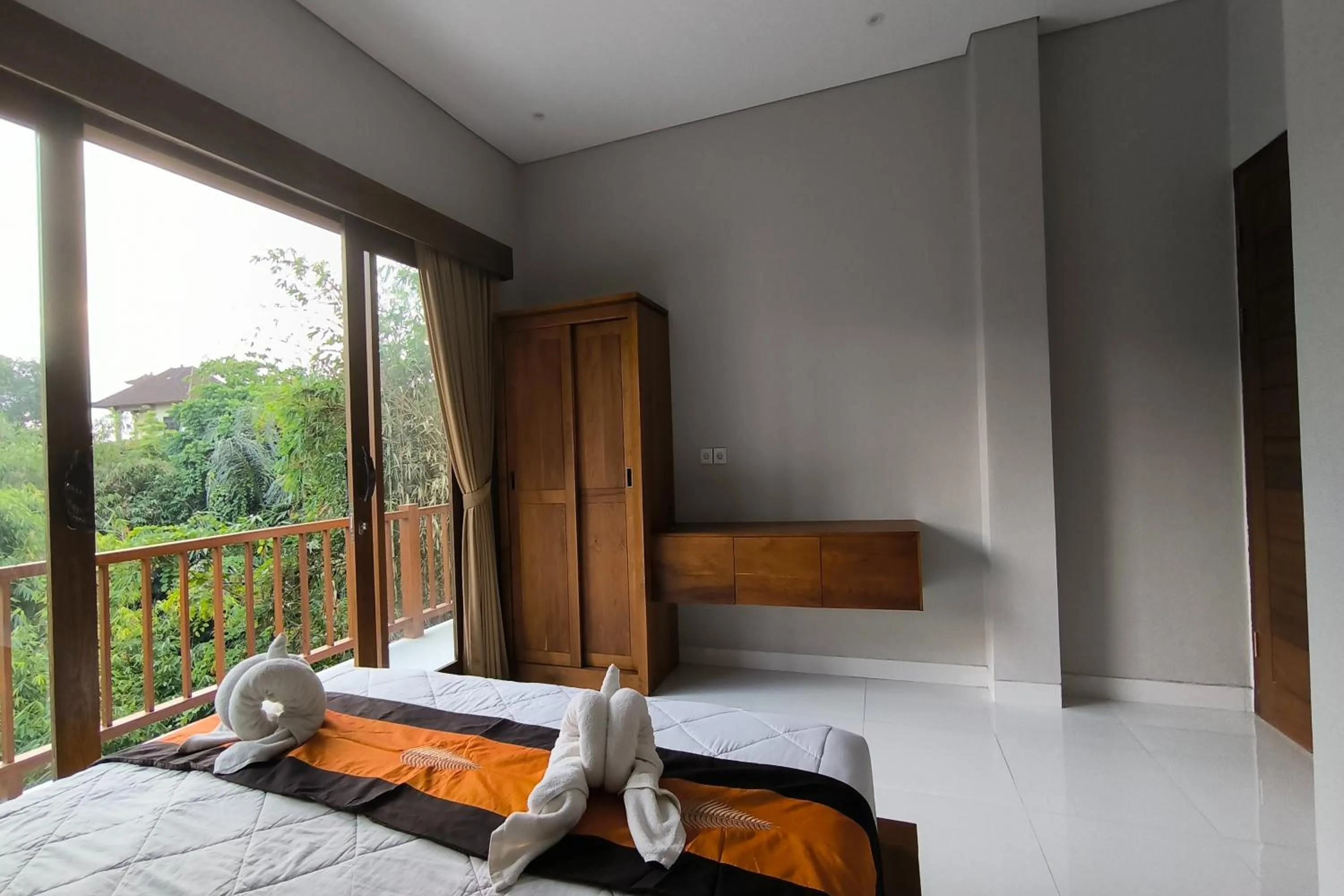 Bed in Bhuana Shanti Homestay Ubud
