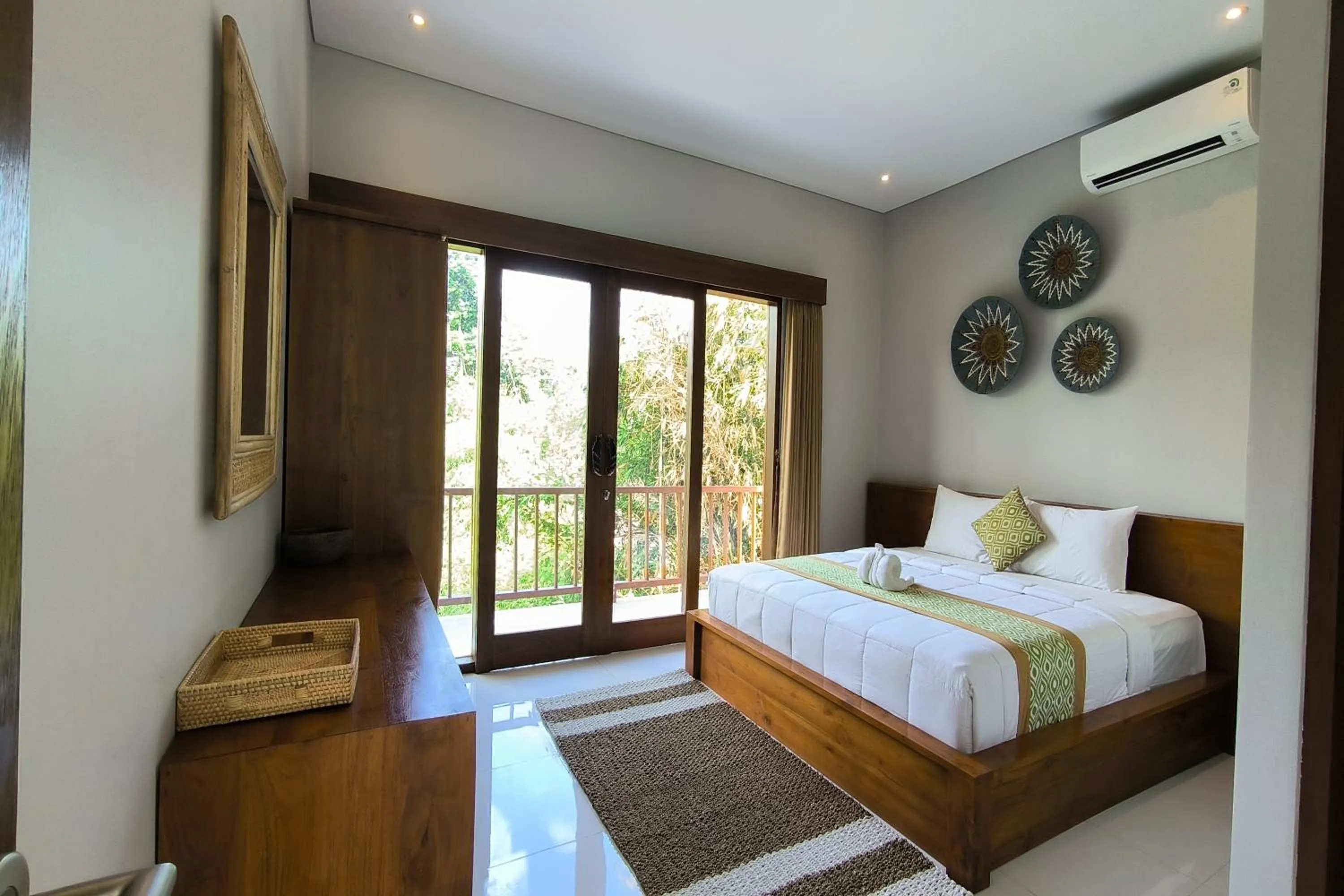 Bed in Bhuana Shanti Homestay Ubud