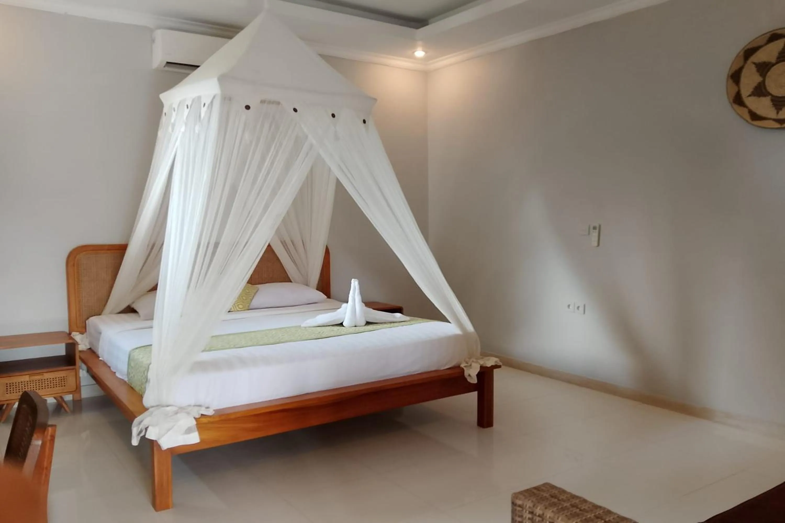 Bed in Bhuana Shanti Homestay Ubud