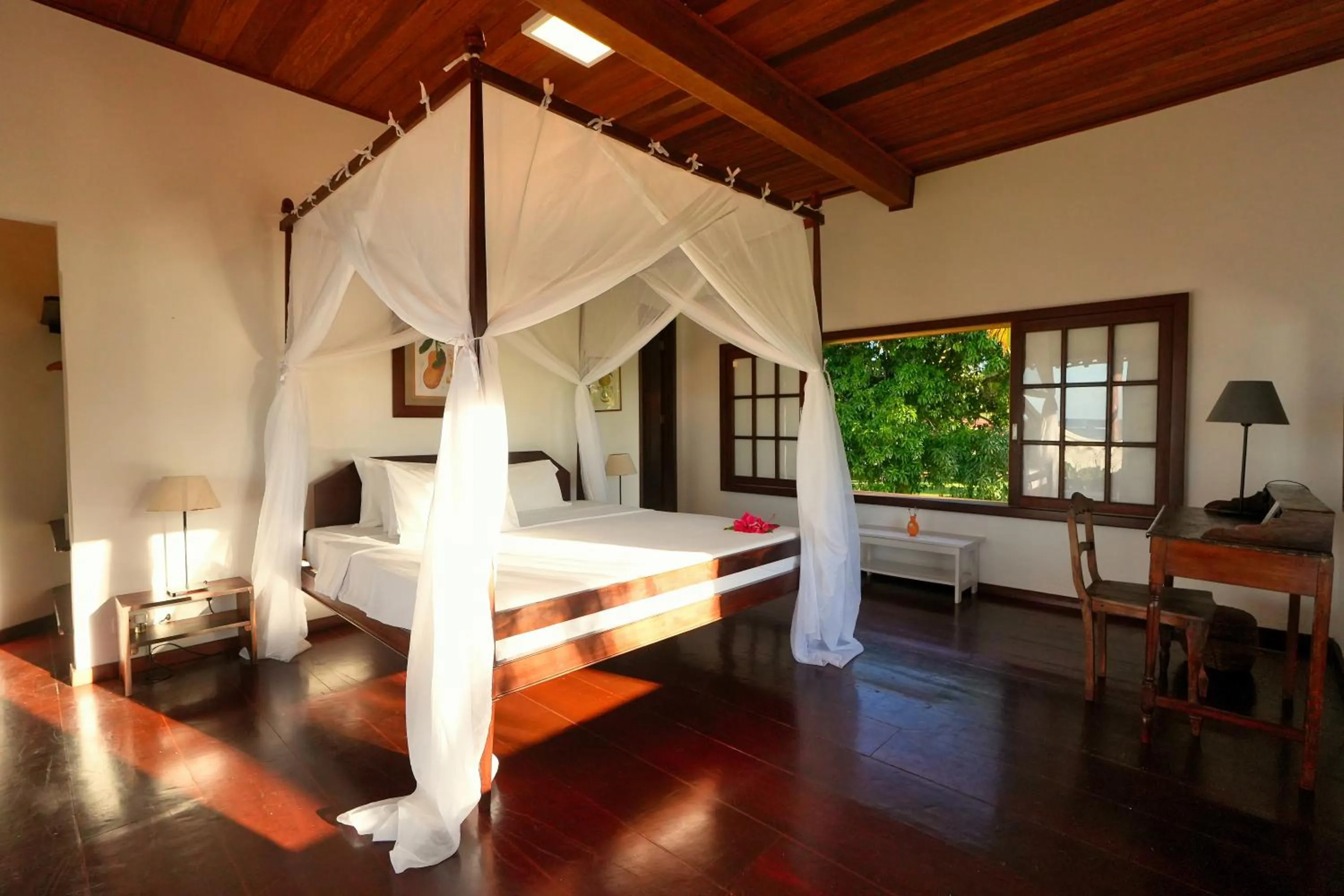 Bed in Pousada Caeira