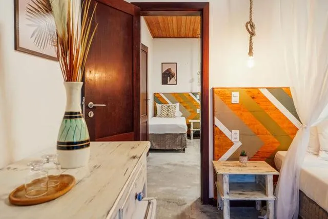 Bed in Pousada Caeira