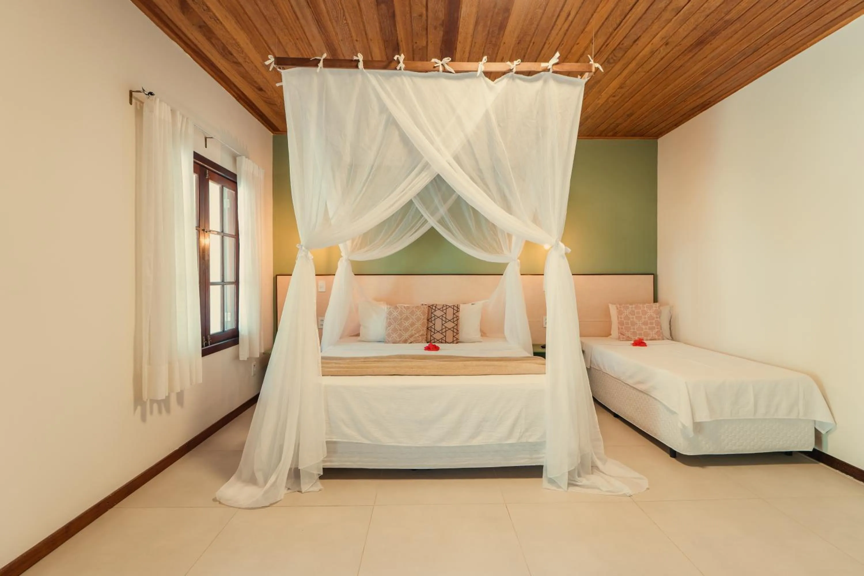 Bed in Pousada Caeira