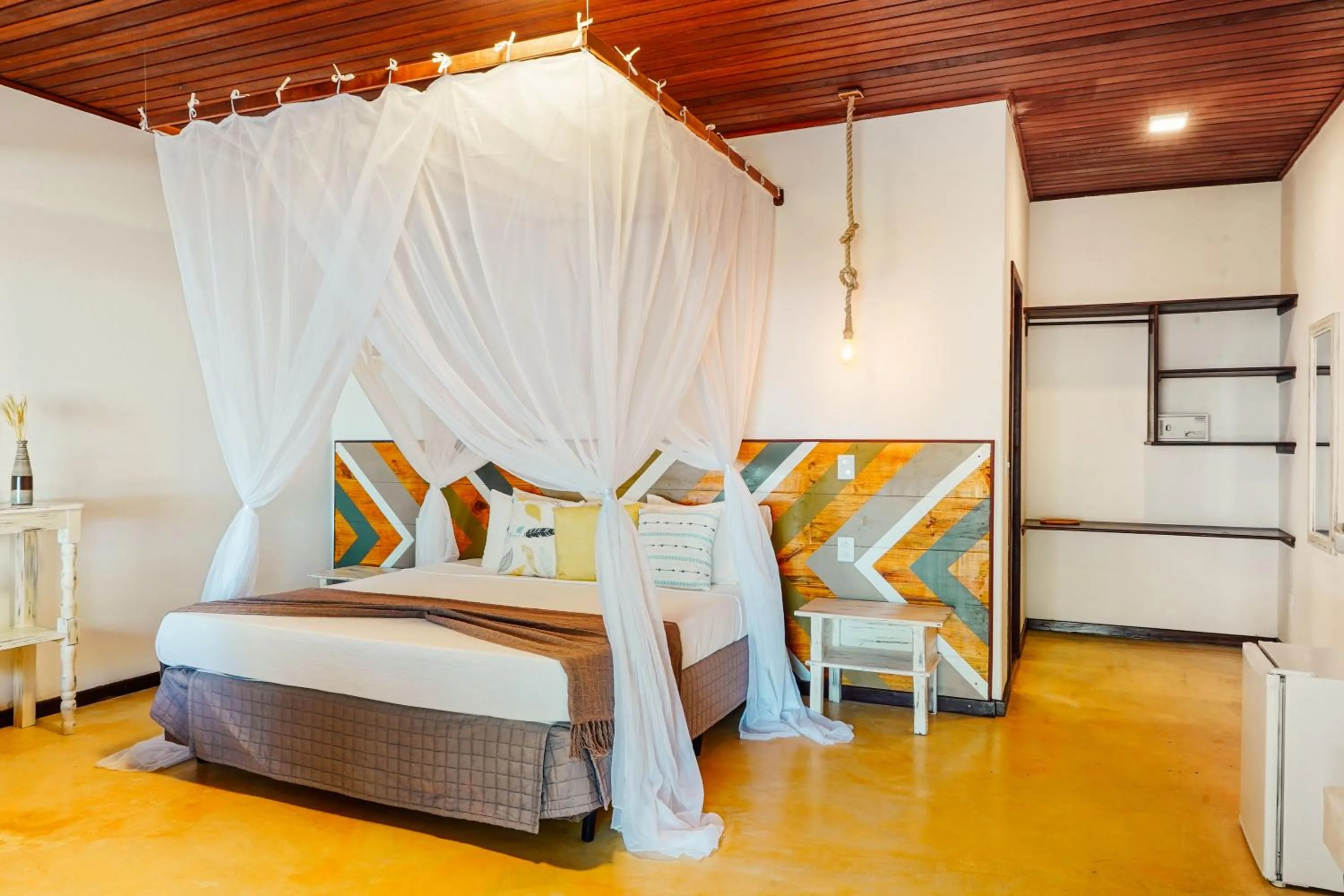 Bed in Pousada Caeira