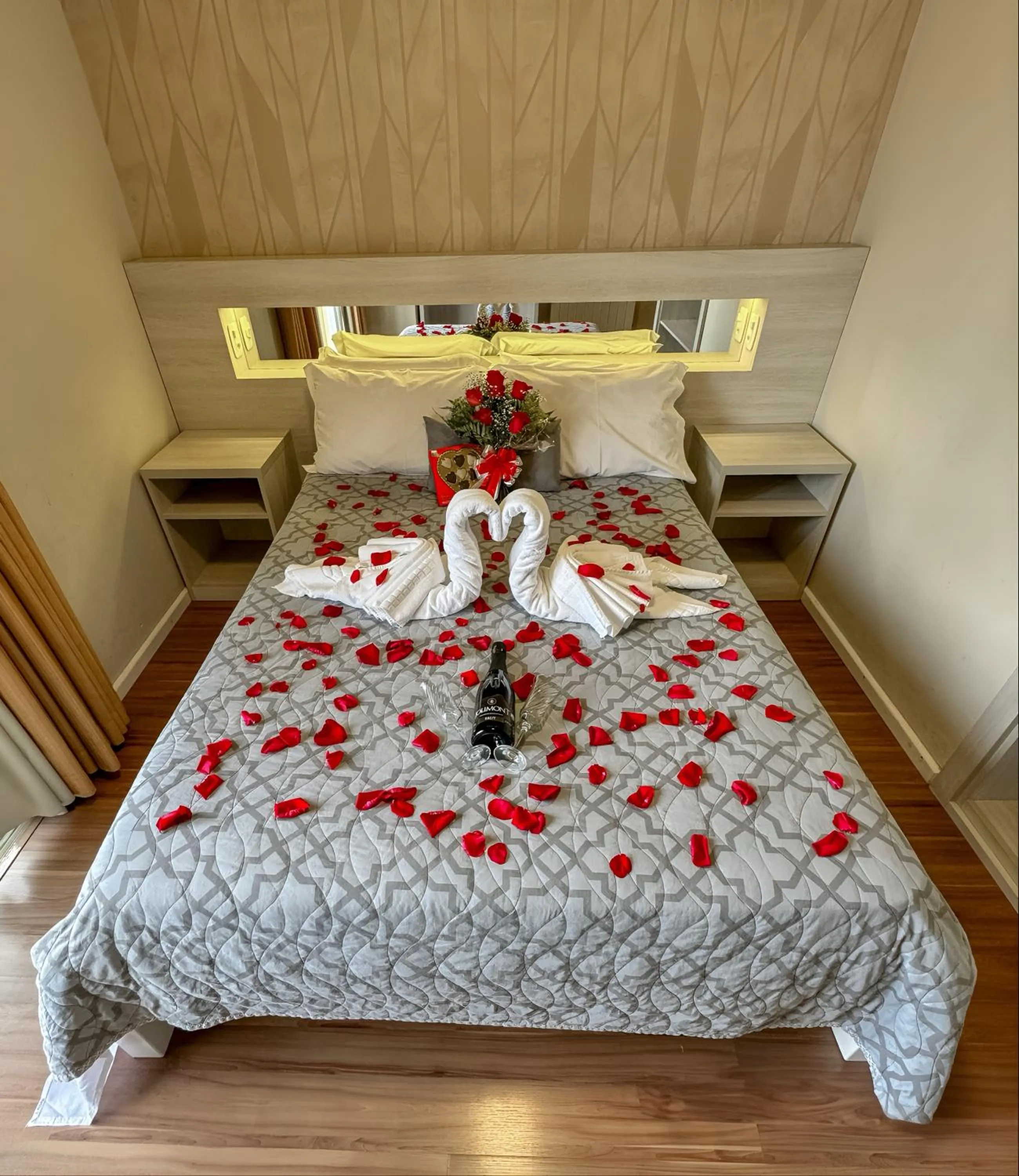 Bed in Pousada Serra Valle