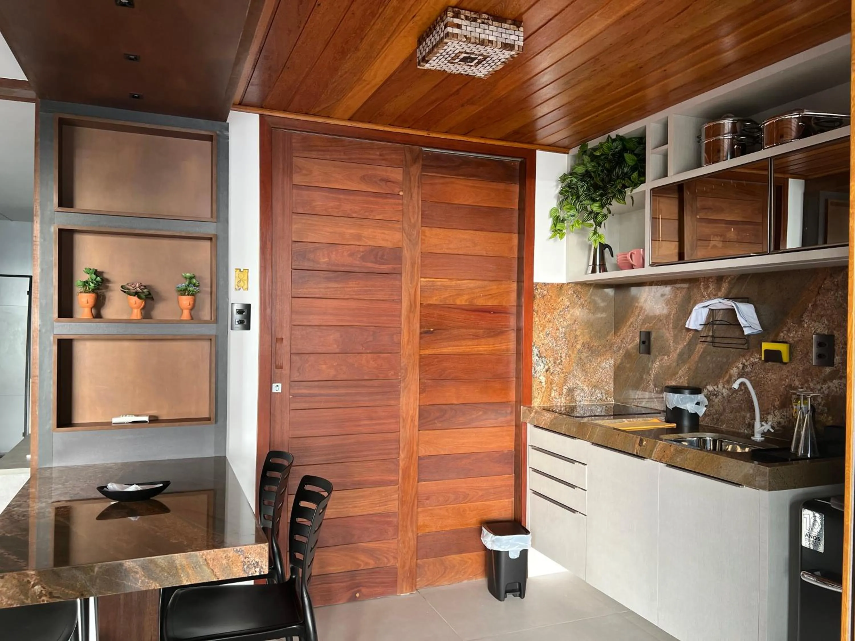 Kitchen or kitchenette in Passárgada Pousada