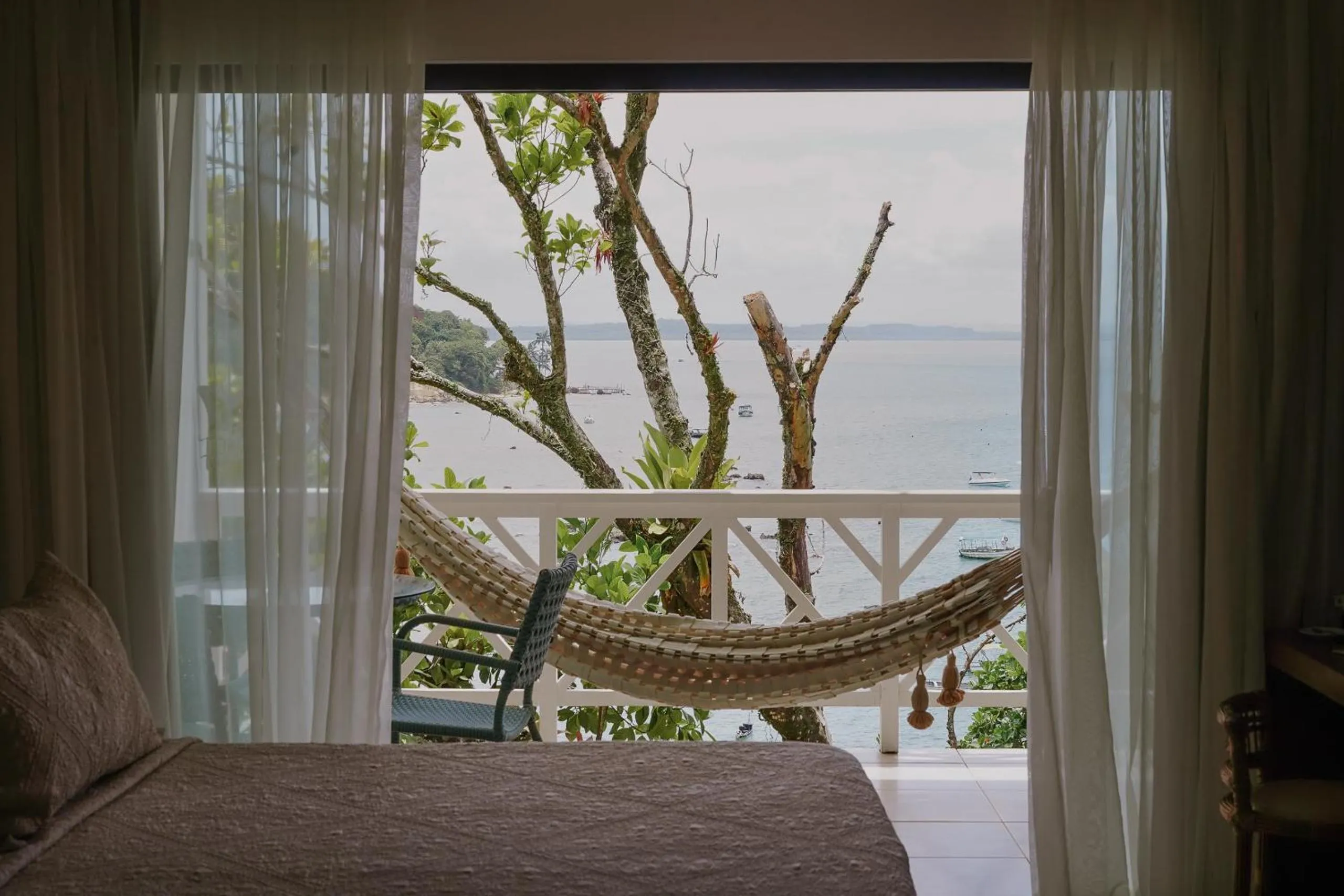 View (from property/room), Bed in Passárgada Pousada