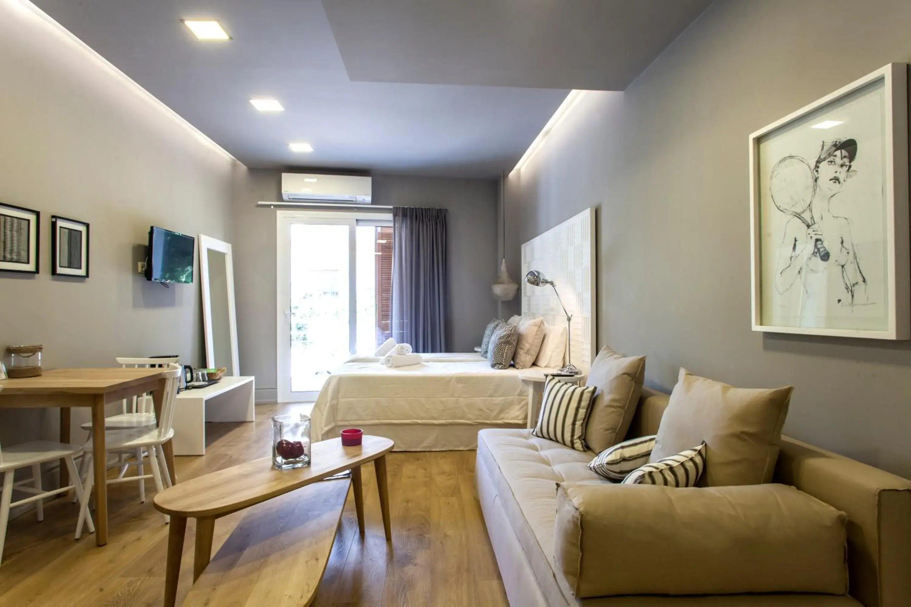 Queen Studio with Balcony (B1) in Candia Studios & Rooms Queen Studio with Balcony (B1) in Candia Studios & Rooms