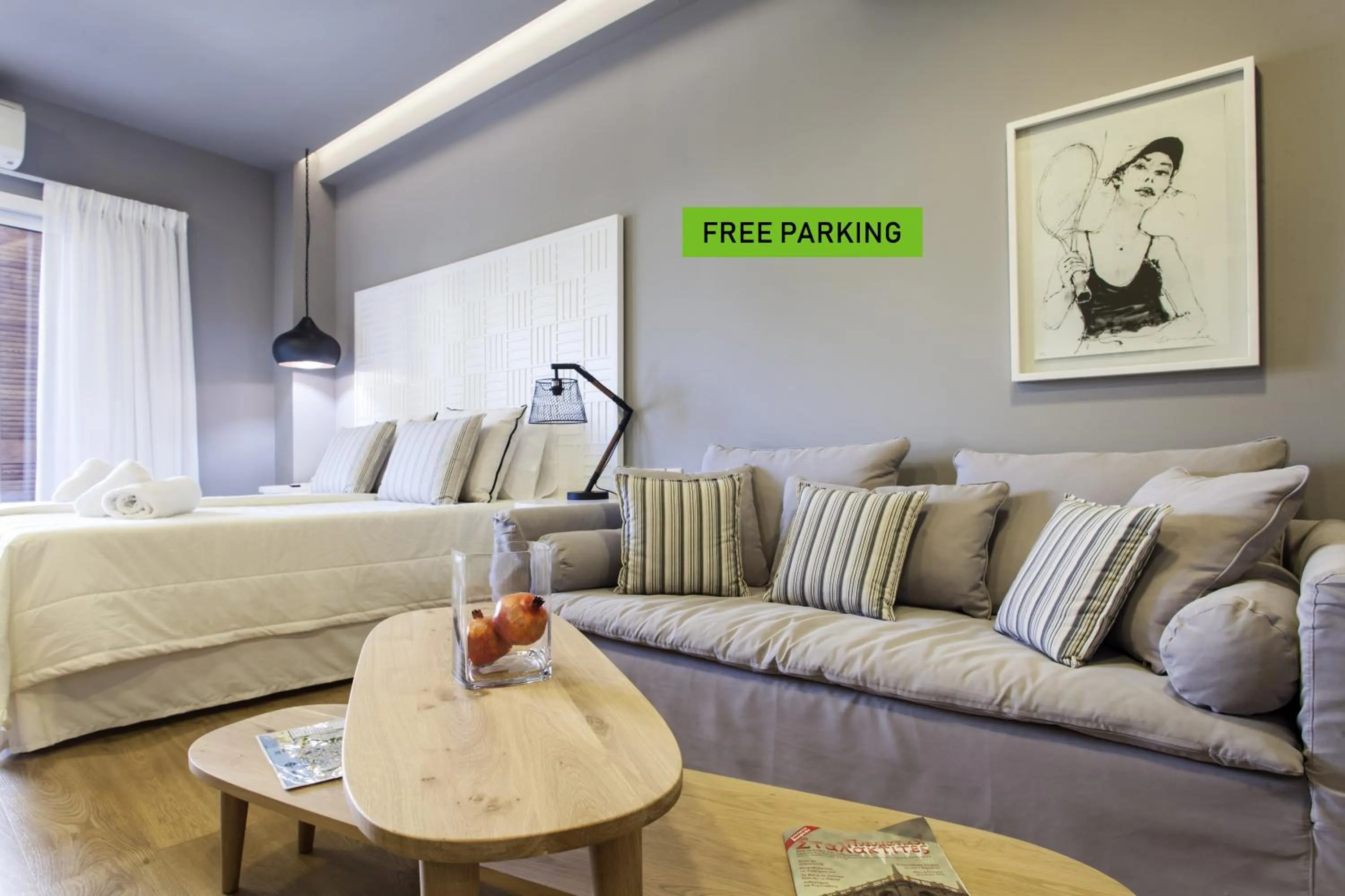 Bed in Candia Studios & Rooms