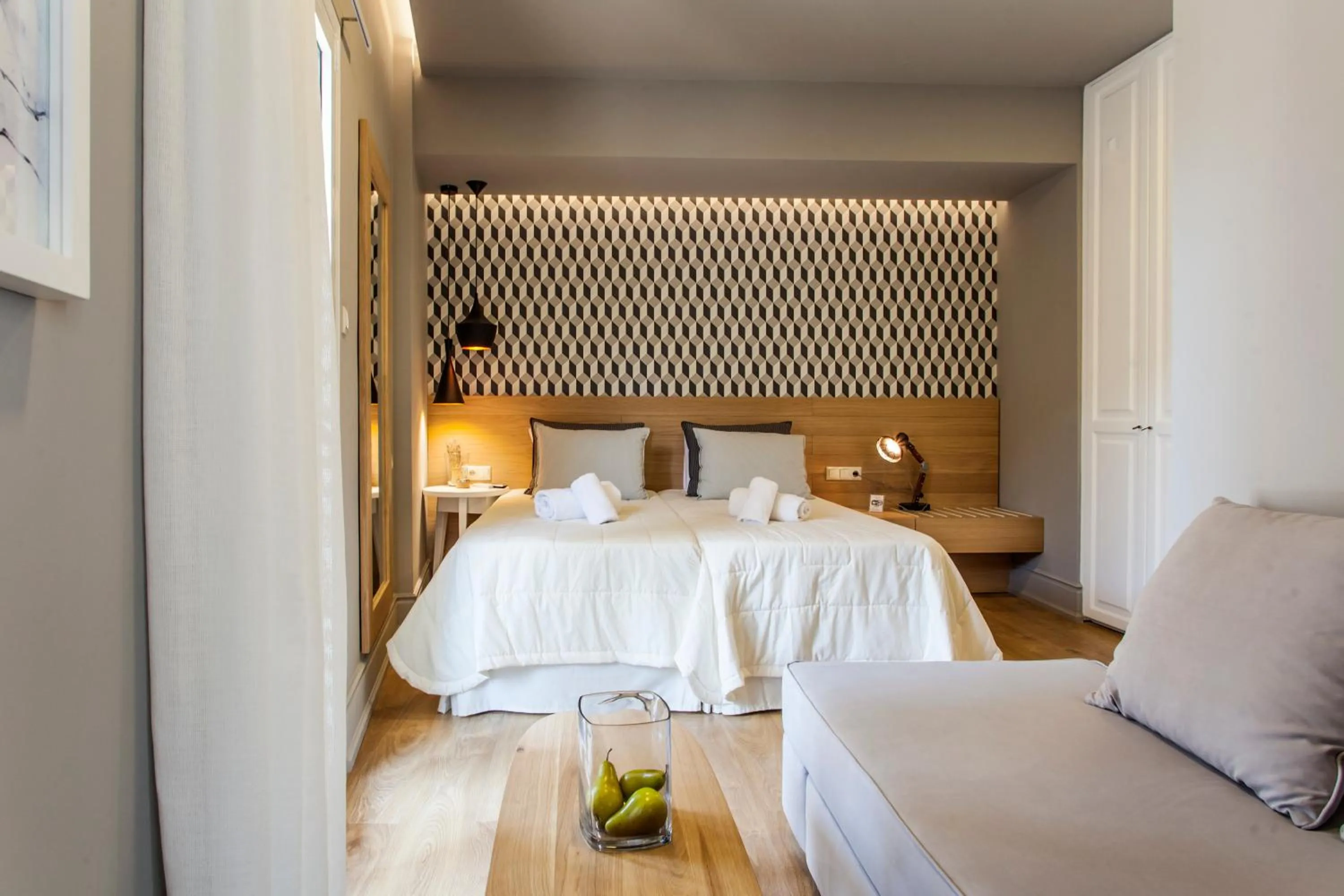 Bed in Candia Studios & Rooms