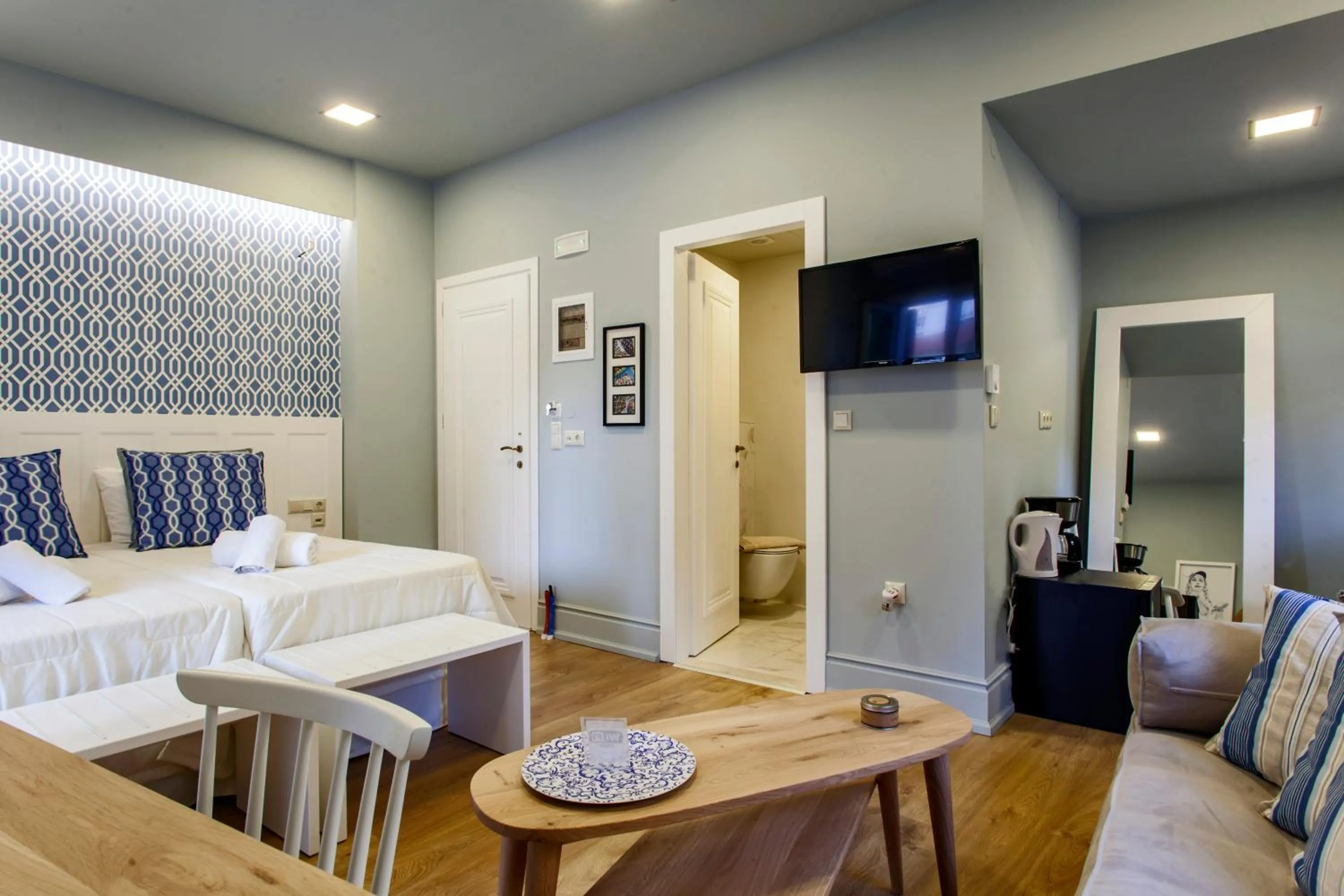 Bed in Candia Studios & Rooms