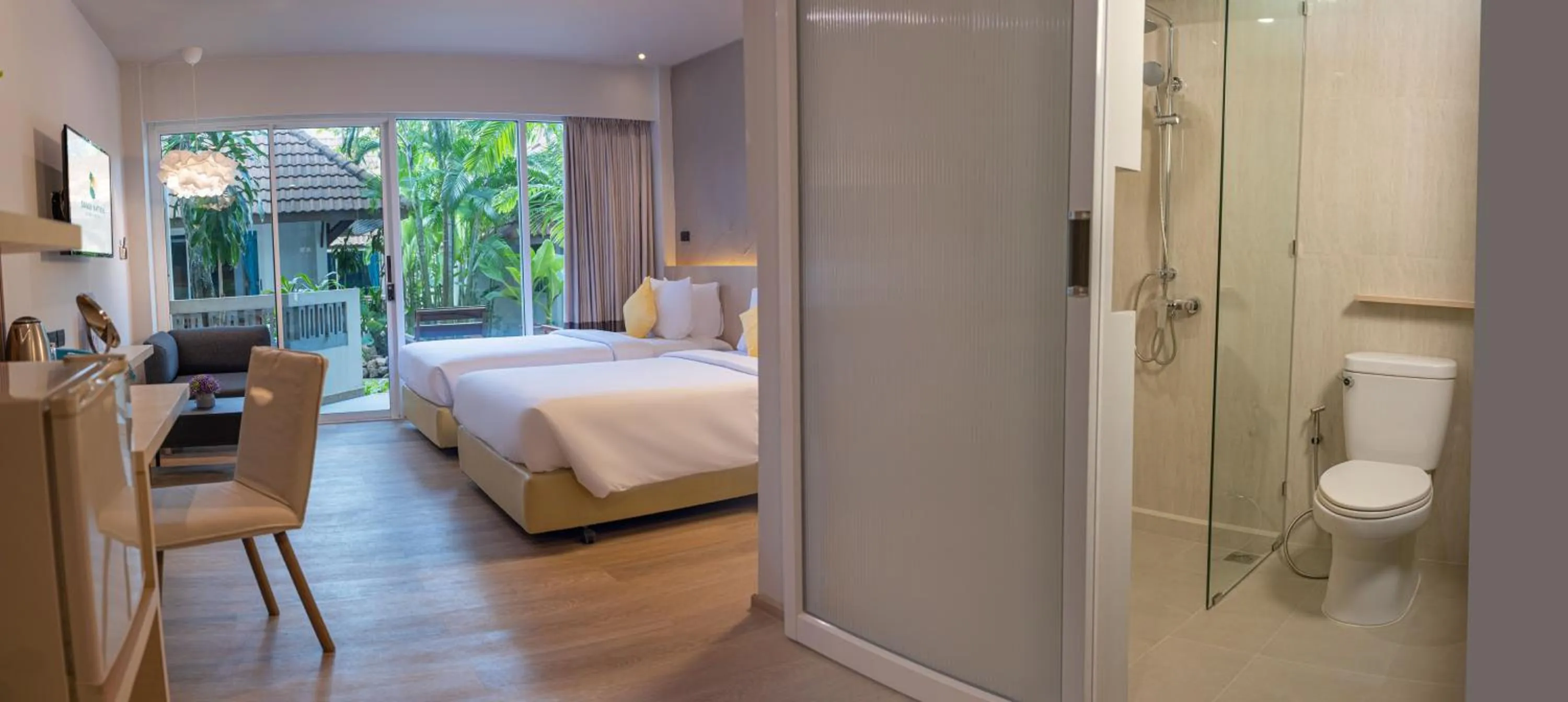 Bed in Samui Natien Resort