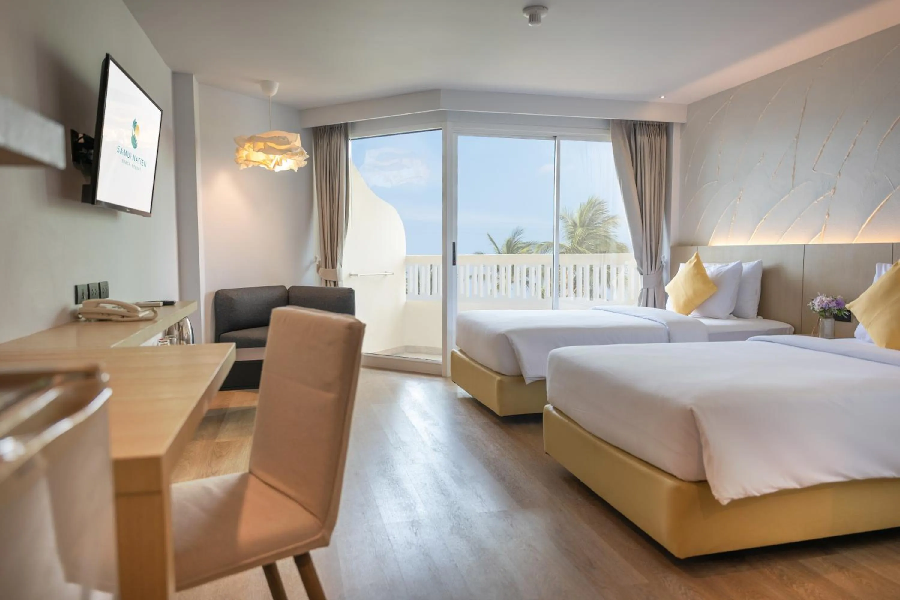 TV and multimedia, Bed in Samui Natien Resort