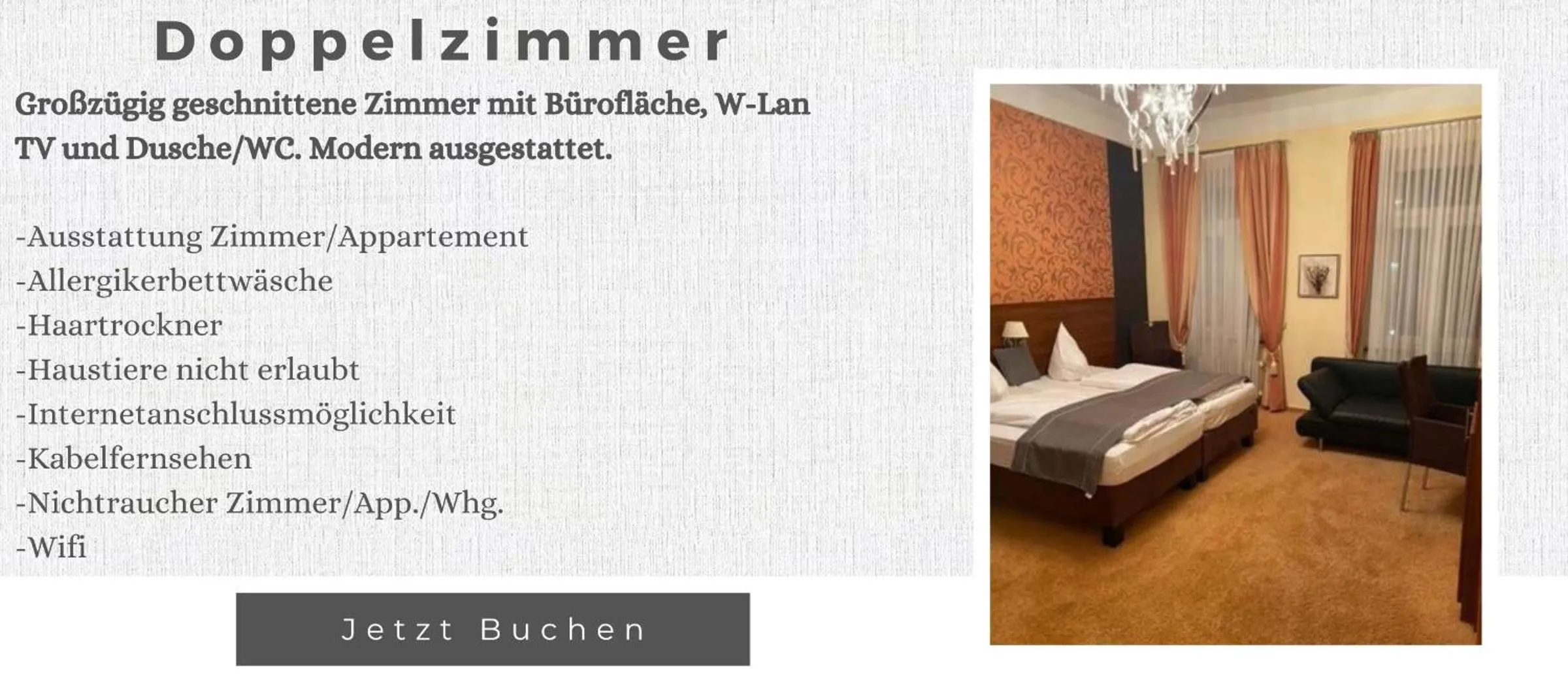 Bed in Hotel Restaurant Nassauer Löwen