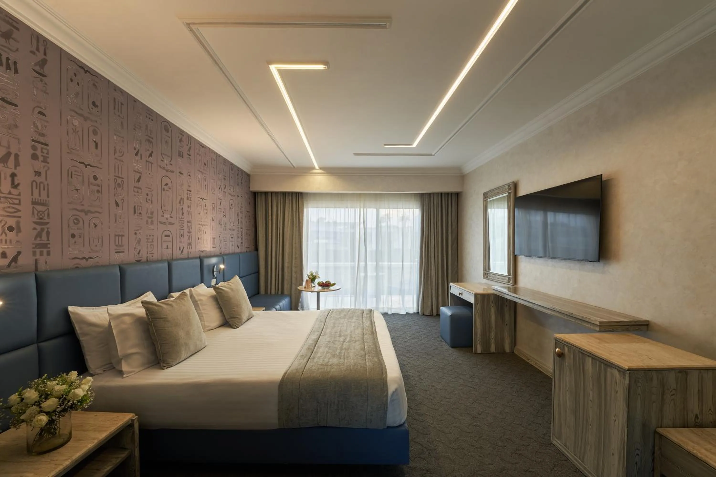 Bed in Pyramids Park Resort Cairo