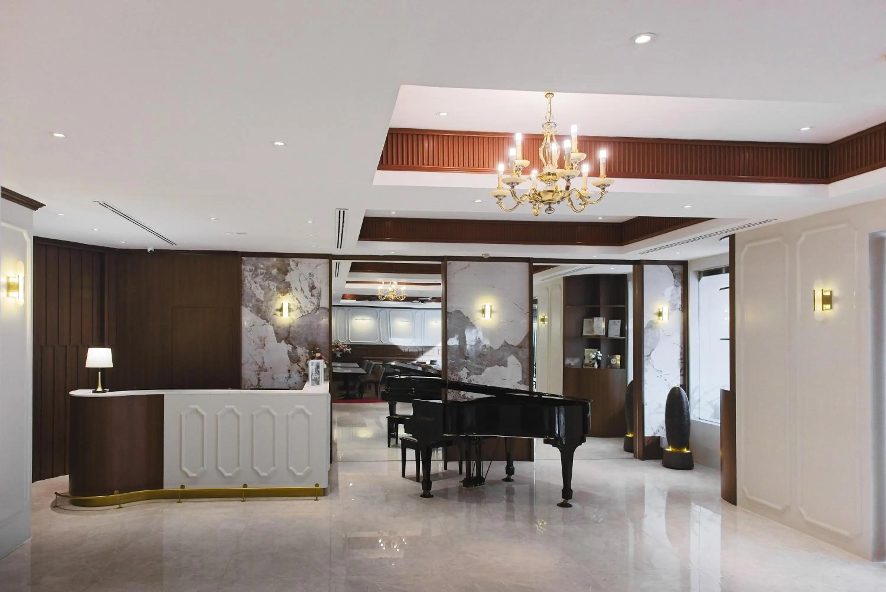 Lobby or reception in The Jesselton Hotel