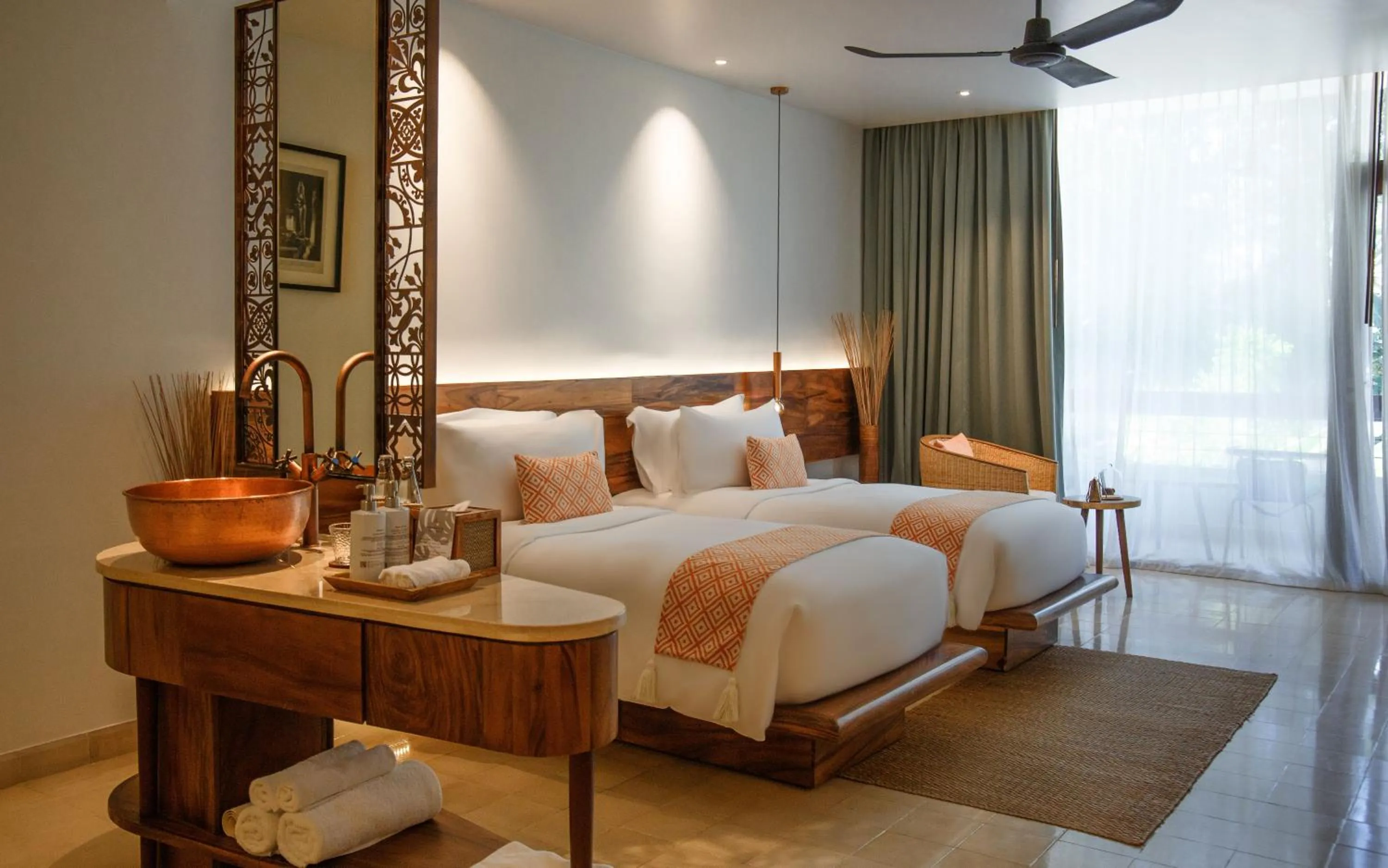 Bedroom, Bed in FCC Angkor by Avani