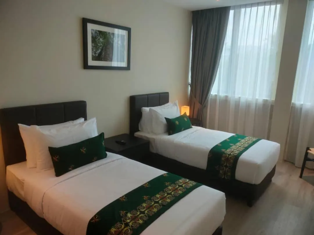 Bed in Telang Usan Hotel Kuching