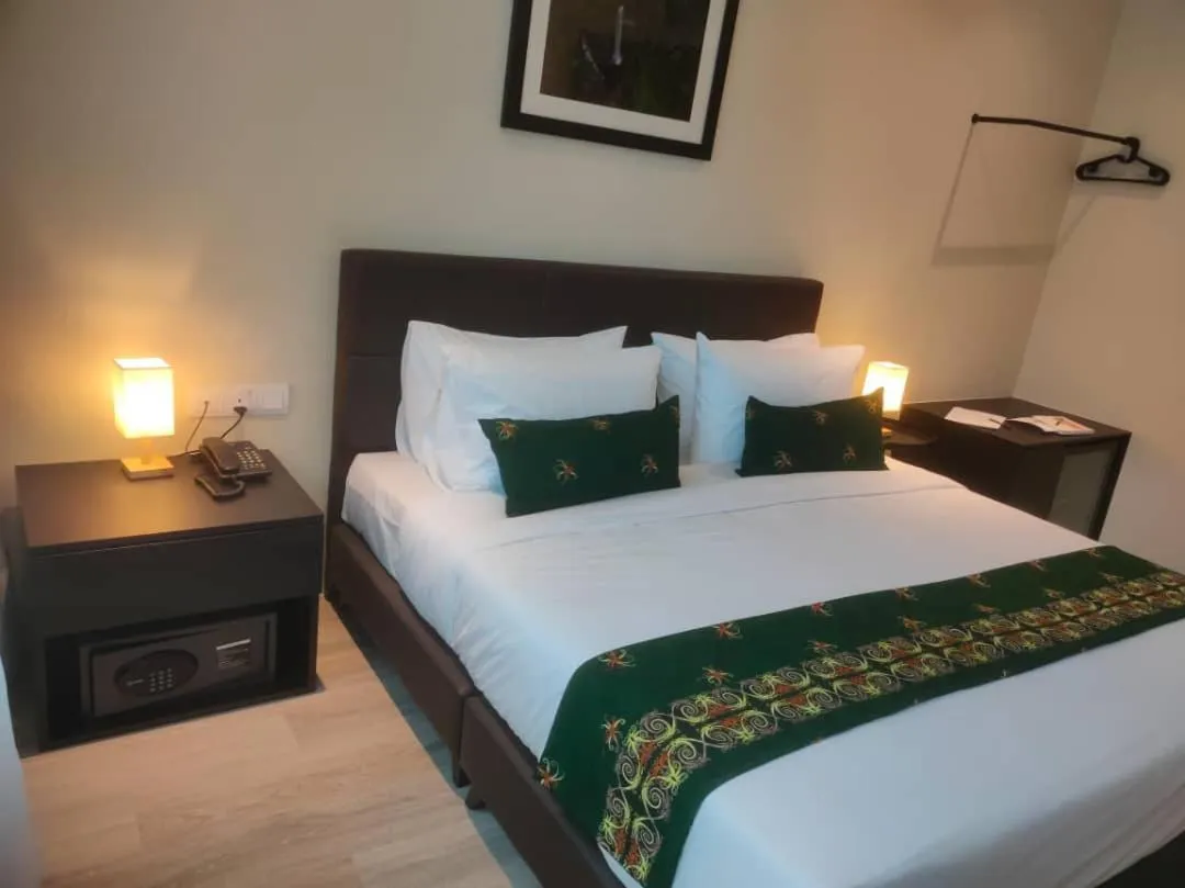 Bed in Telang Usan Hotel Kuching