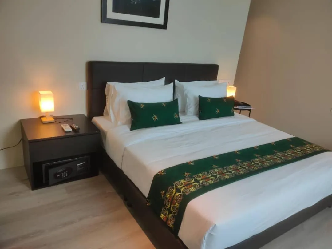 Bed in Telang Usan Hotel Kuching