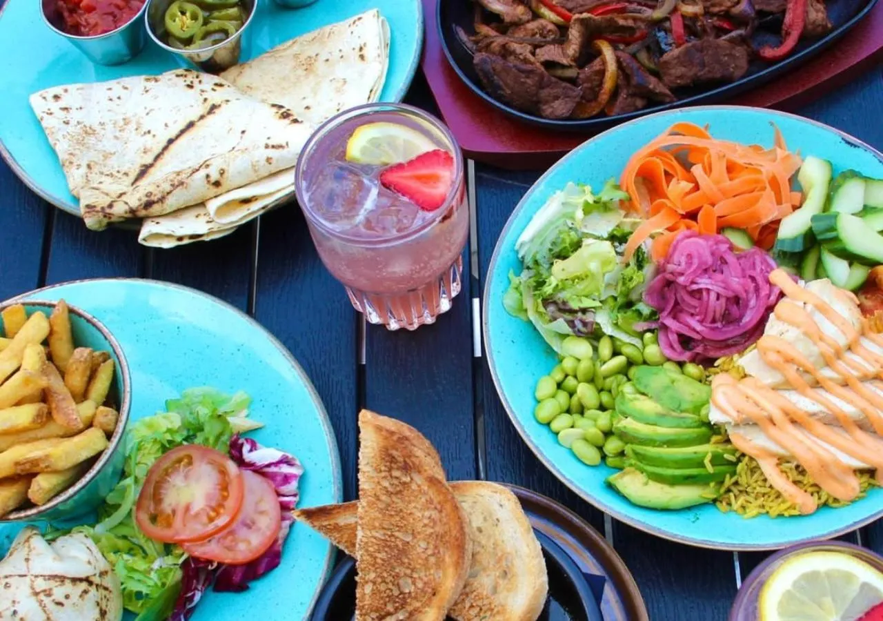 Food close-up in Mitre Hotel Manchester City Centre