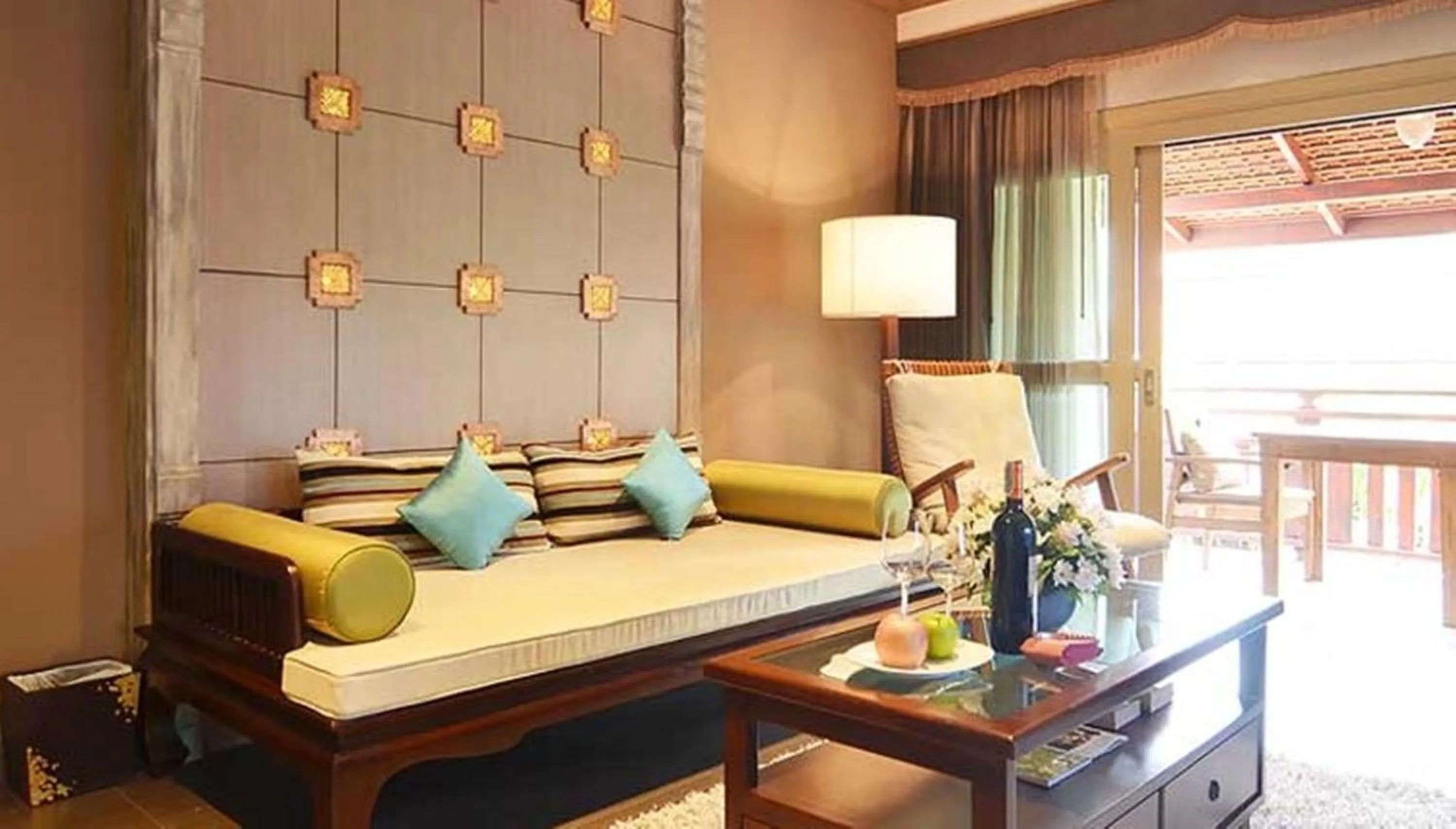 Seating area, Bed in The Rim Chiang Mai