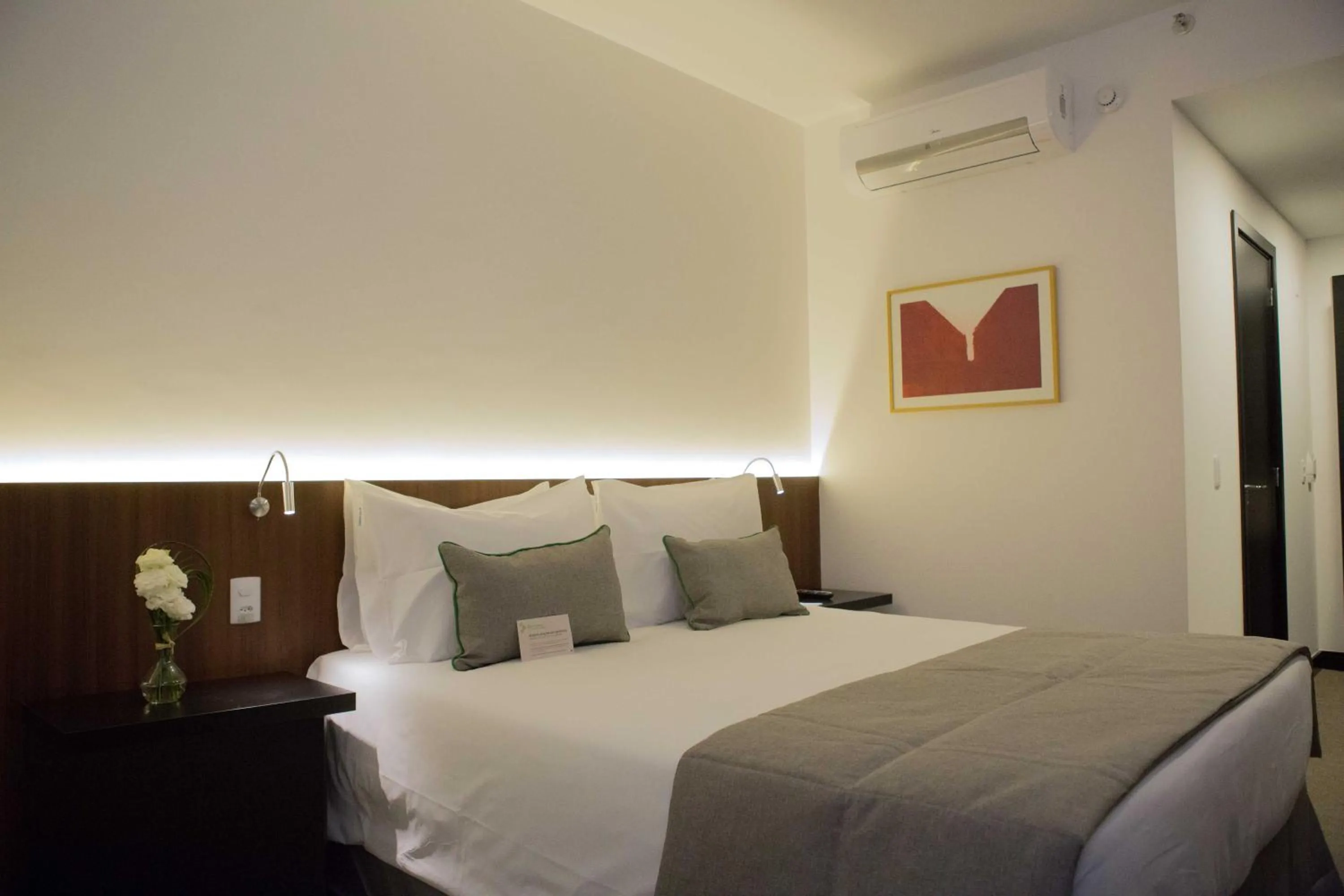 Bed in Wyndham Garden Ribeirão Preto Convention