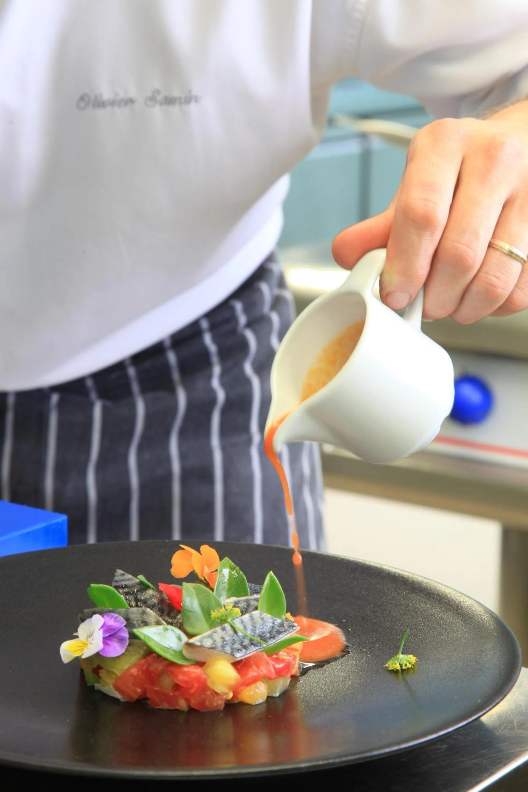 Food close-up in Le Carré d'Alethius Logis Hôtel-Restaurant Gastronomique