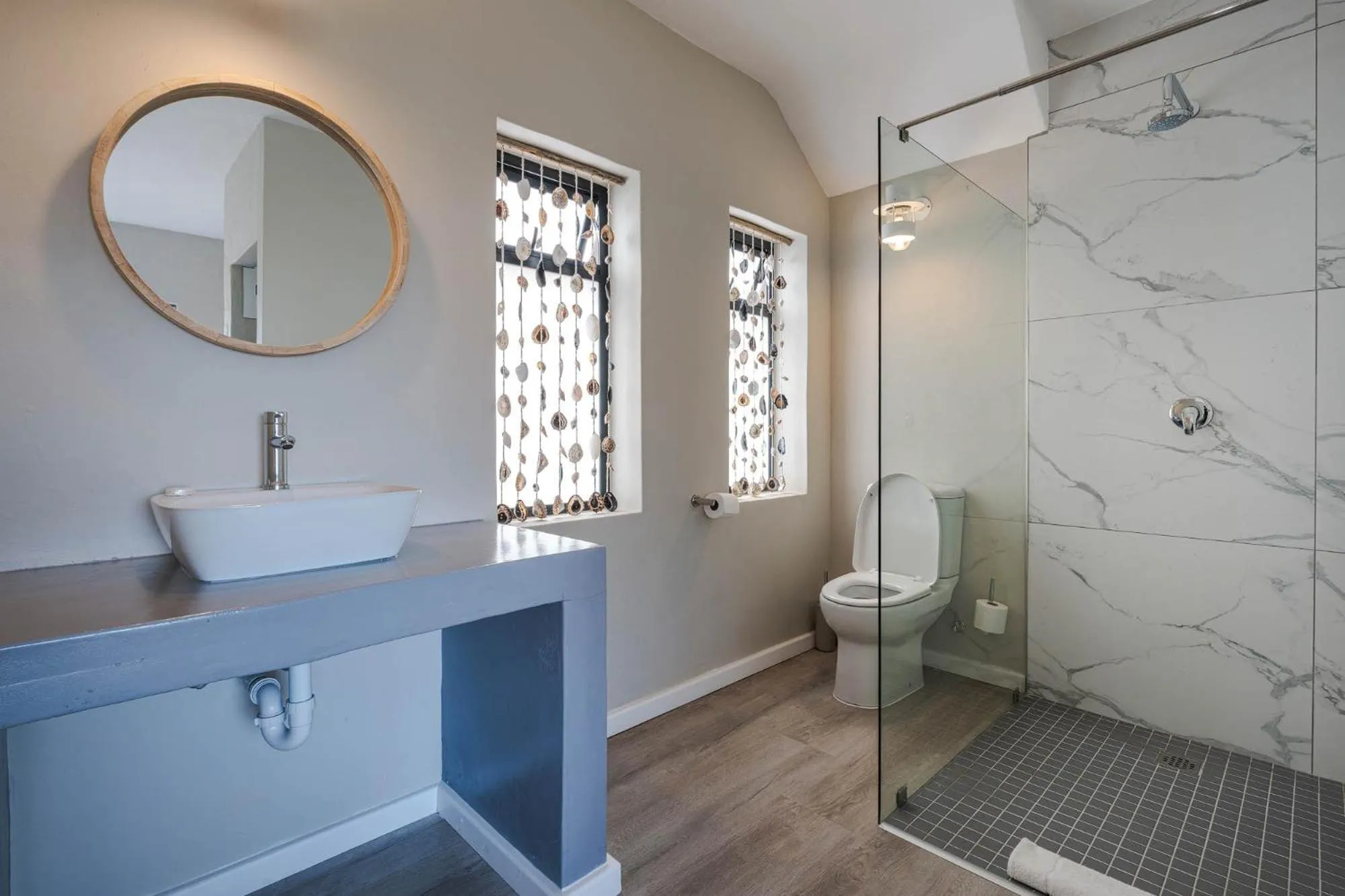 Shower in Blue Bay Lodge