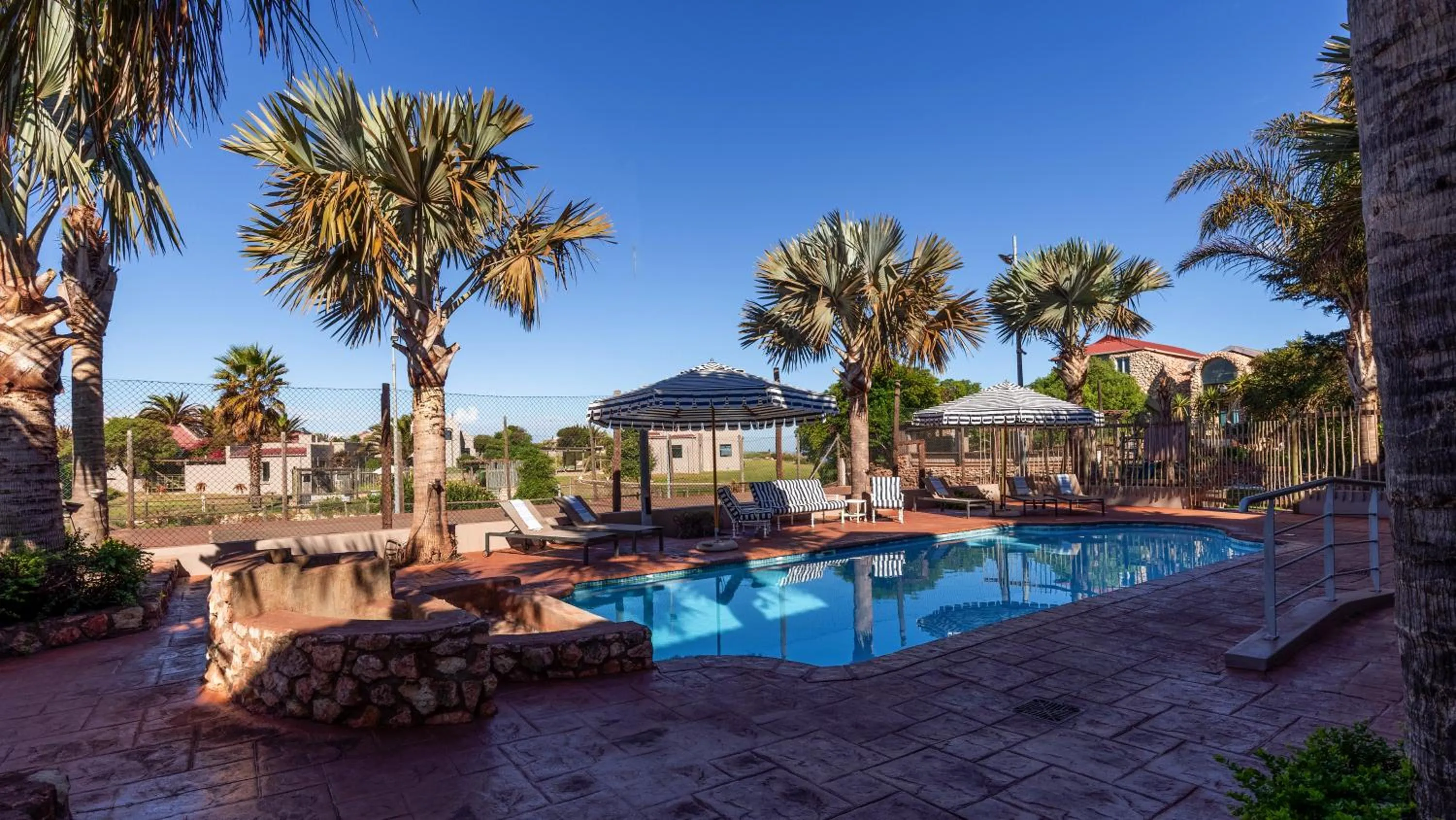 Pool view in Blue Bay Lodge