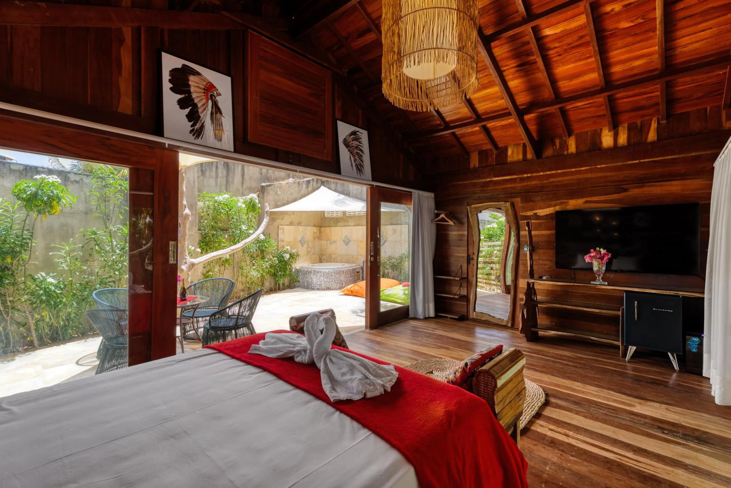 Bed in Xainã Pousada de Charme