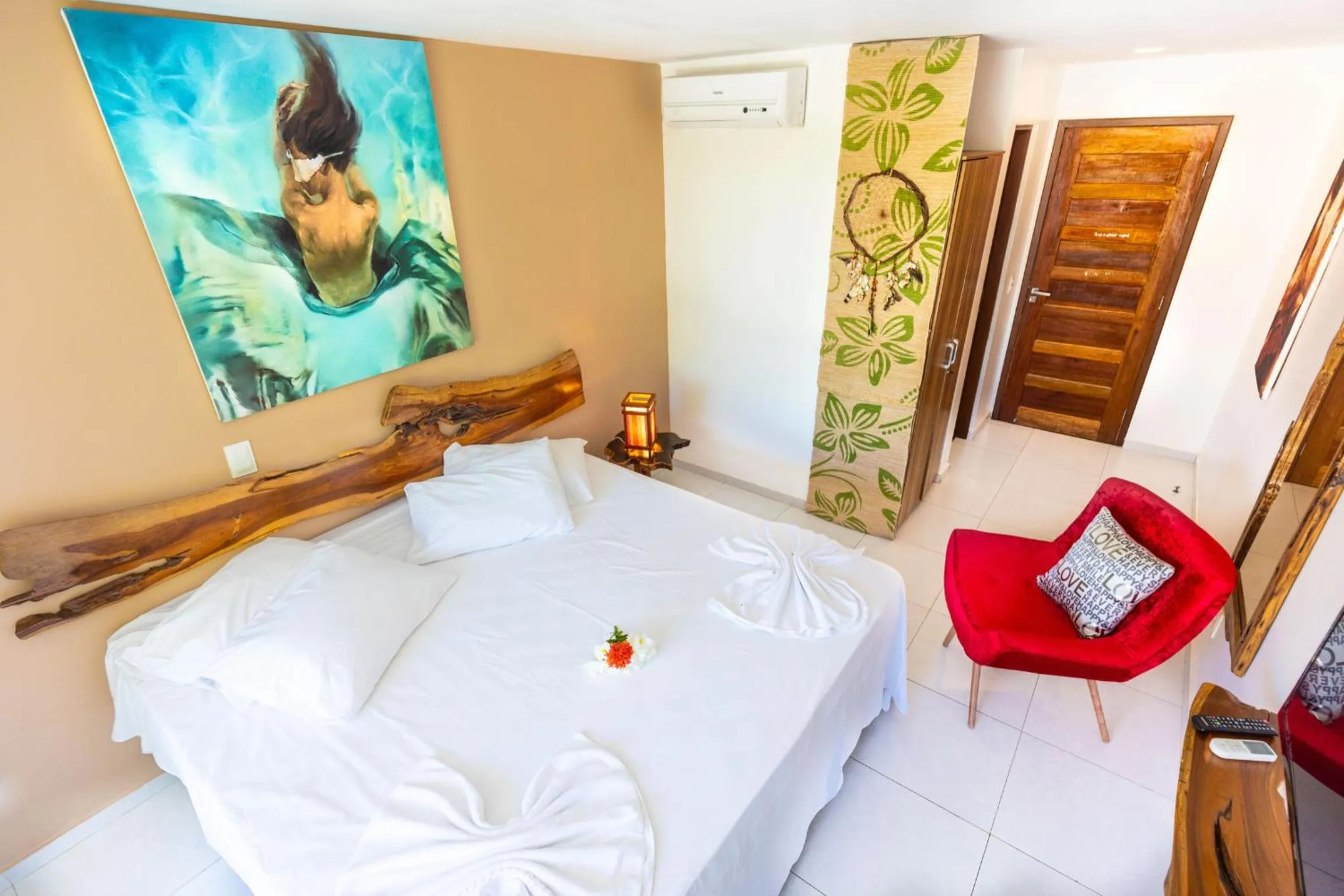 Bed in Xainã Pousada de Charme