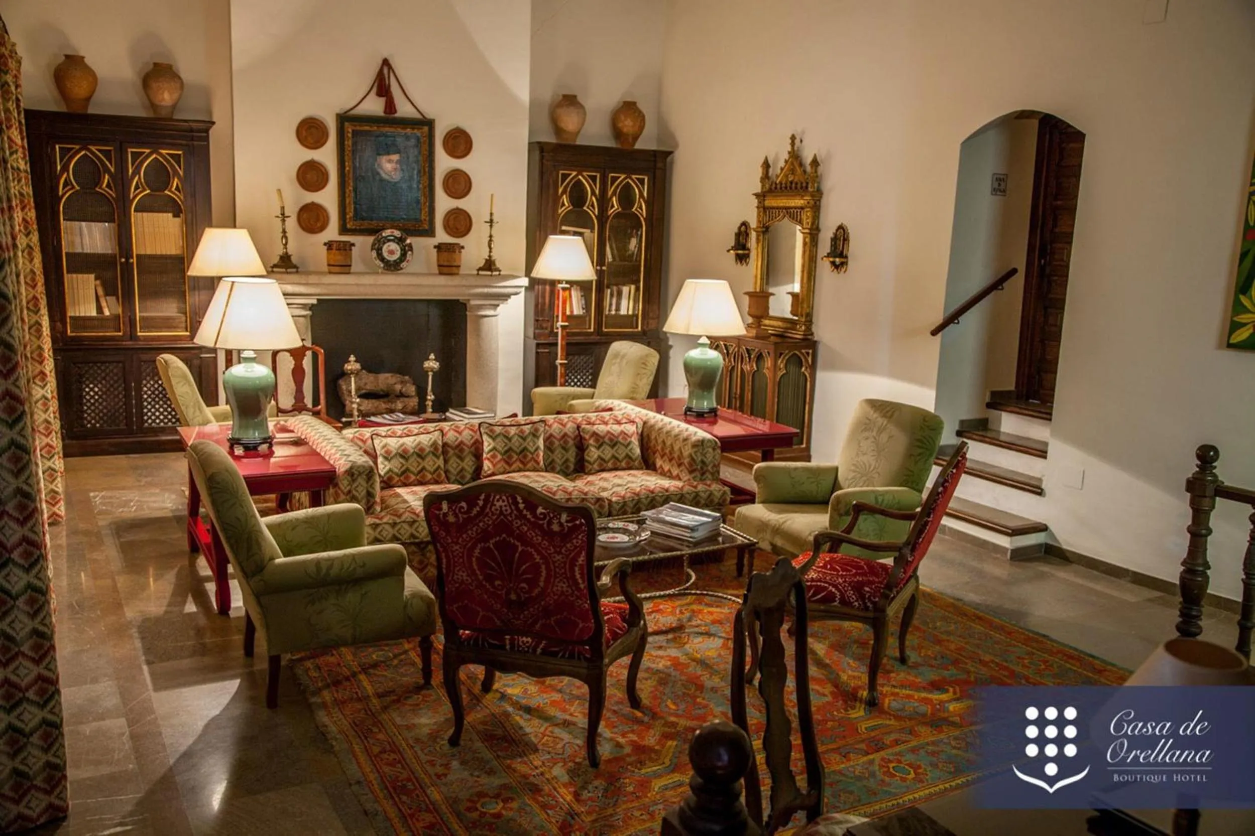 Library in Hotel Boutique Casa de Orellana