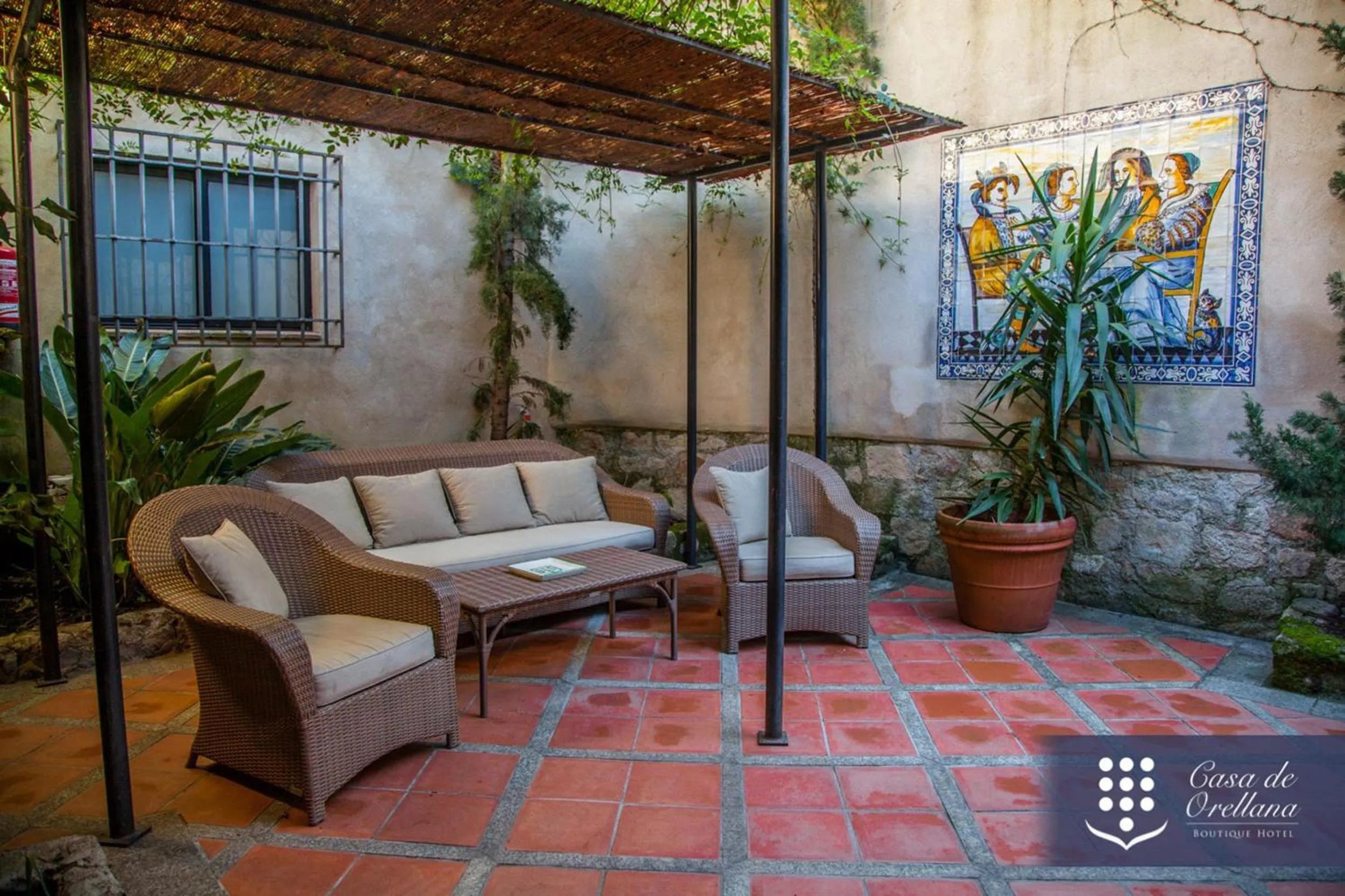 Patio in Hotel Boutique Casa de Orellana
