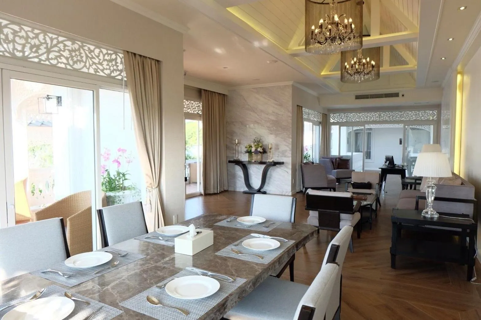 Dining area in NirvaNAN House