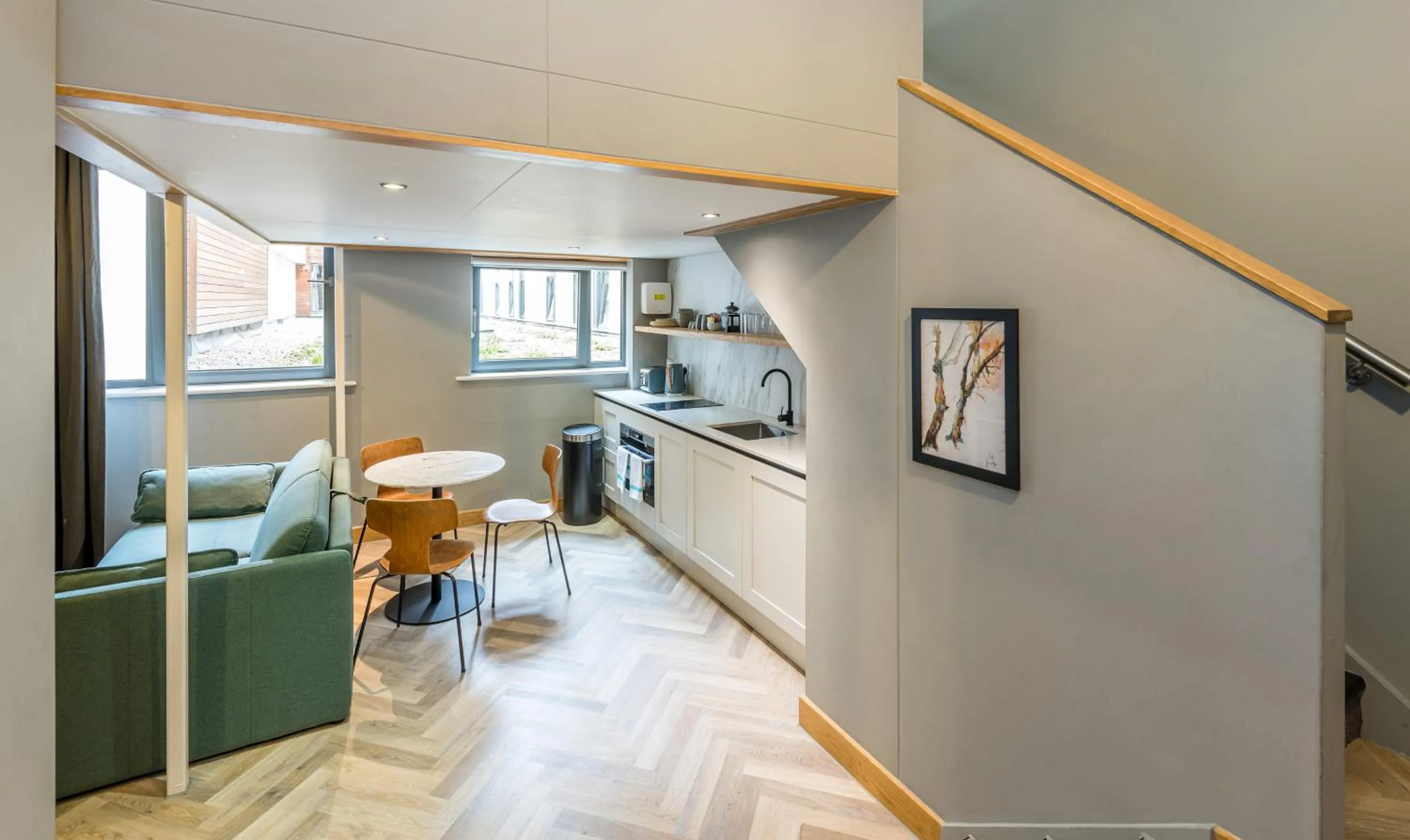 Kitchen or kitchenette in KM Apartments